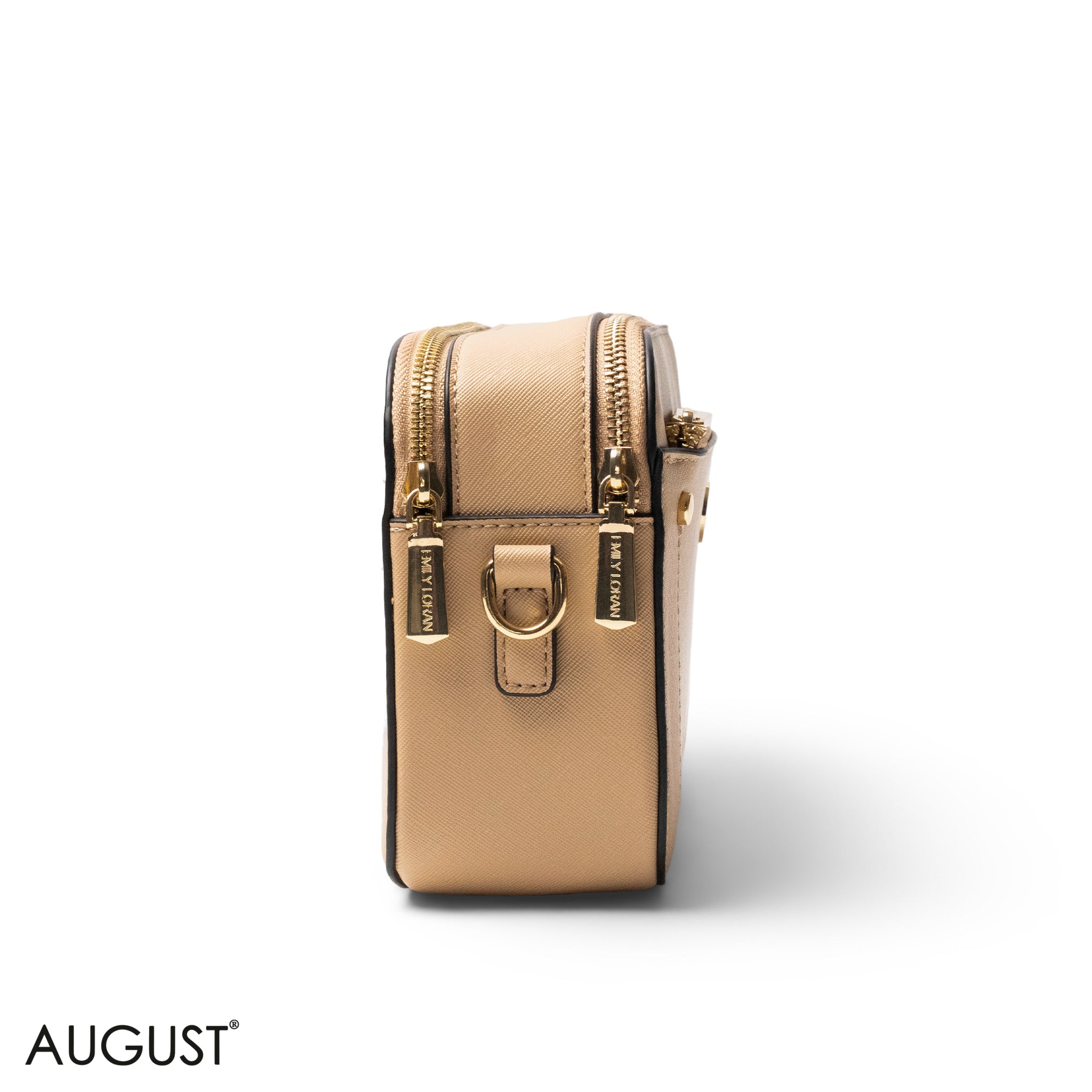 LEATHER CROSSBODY WITH DETAIL CROC TOUCH - SMALL