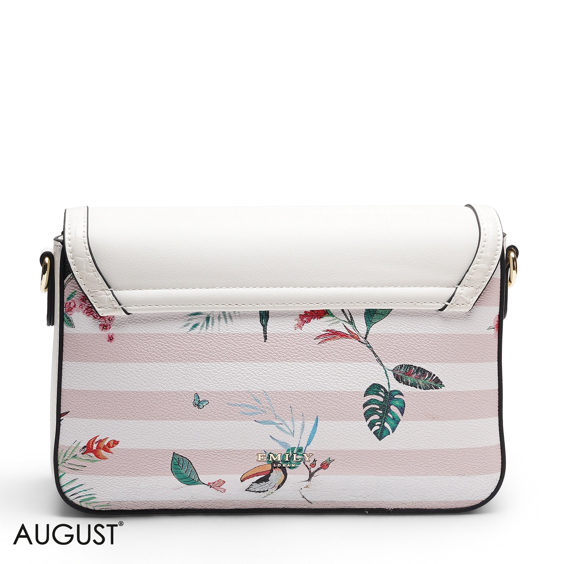 FLORAL FLAP CROSSBODY BAG