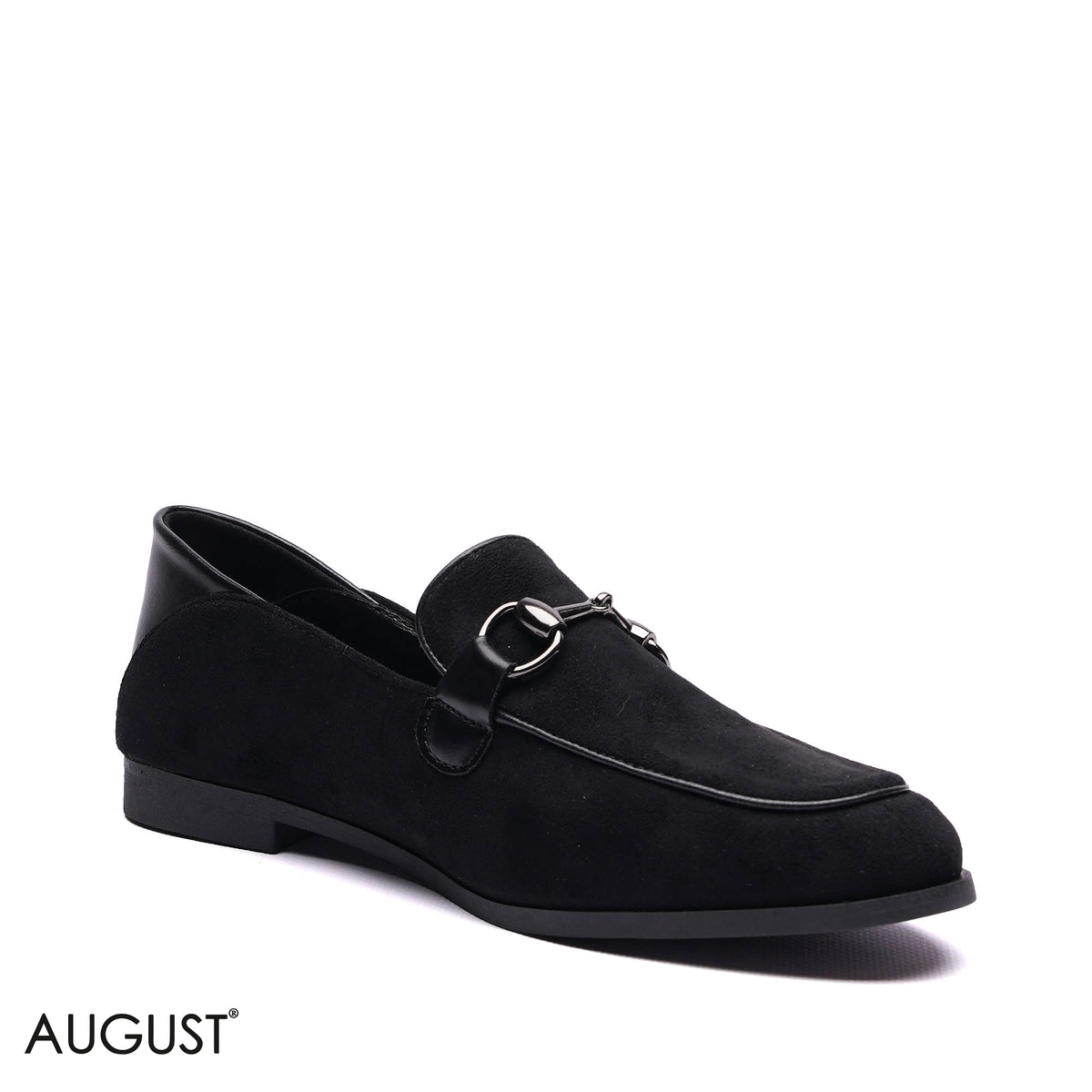HORSEBIT SUEDE MIXED-MATERIAL LOAFERS
