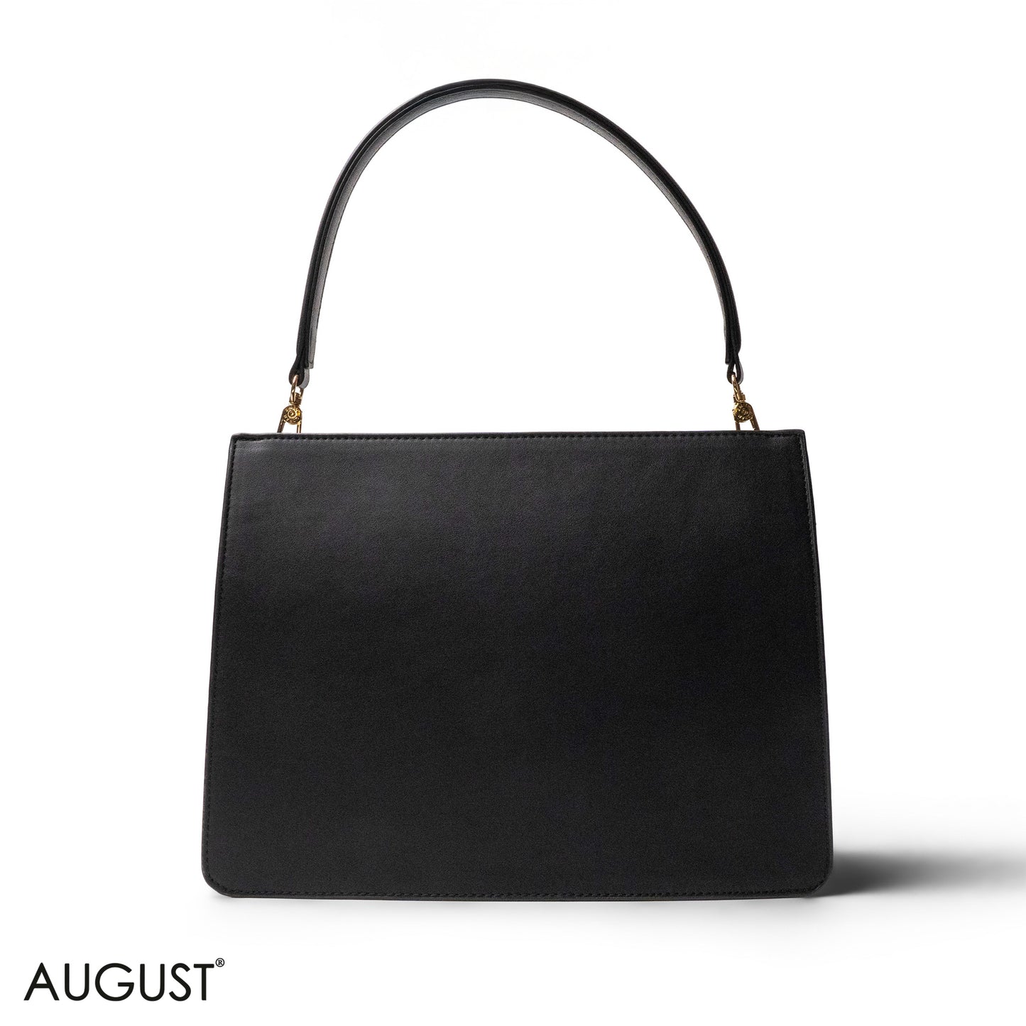 MATTE SMOOTH LEATHER HANDBAG WITH ACCESSORIES -LARGE