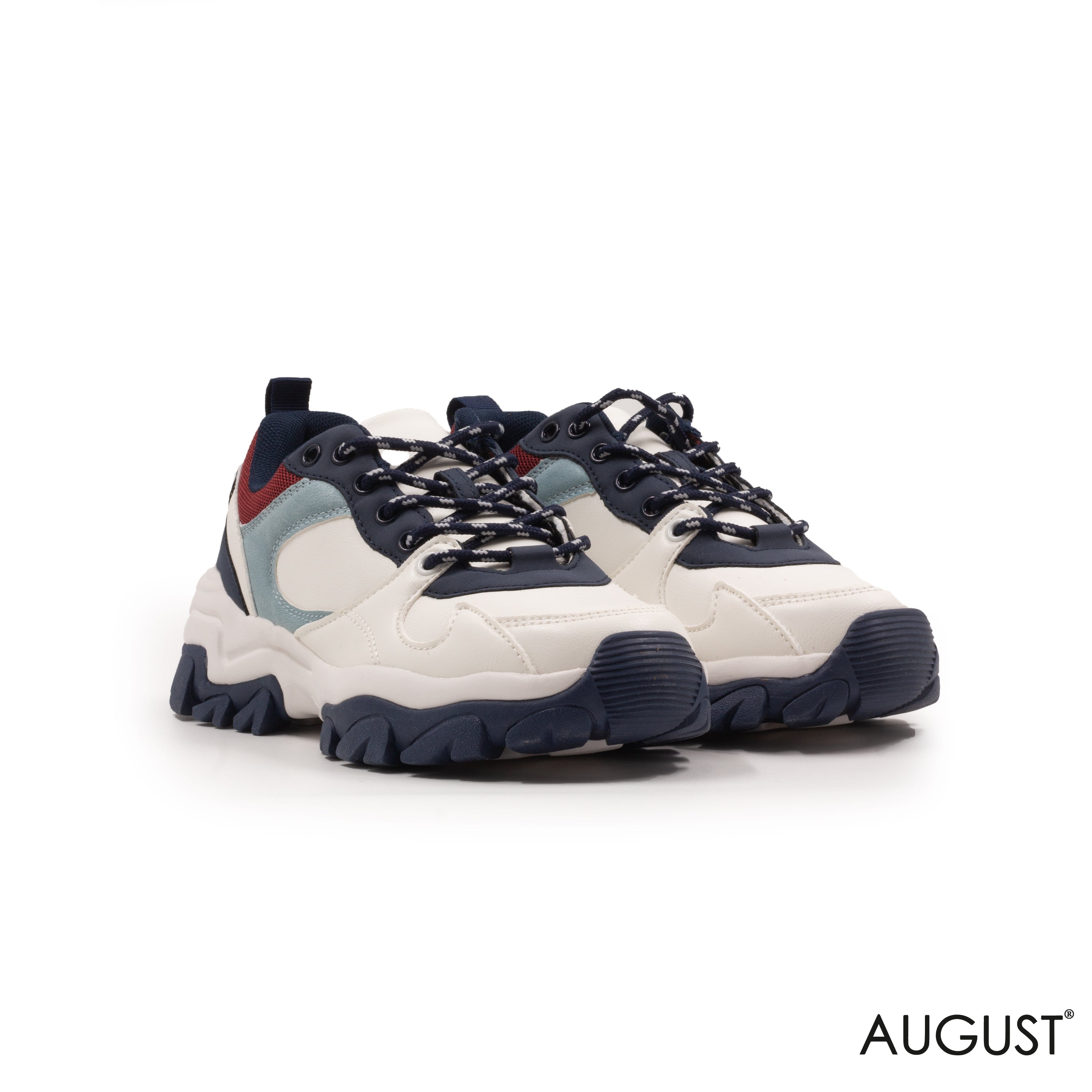 CHUNKY LEATHER SNEAKERS WITH SPECIAL DESIGN