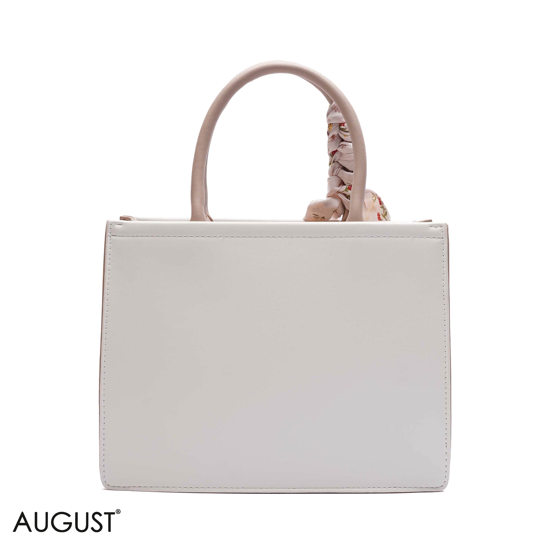FLORAL EMBROIDERED HANDBAG WITH POUCH - SMALL