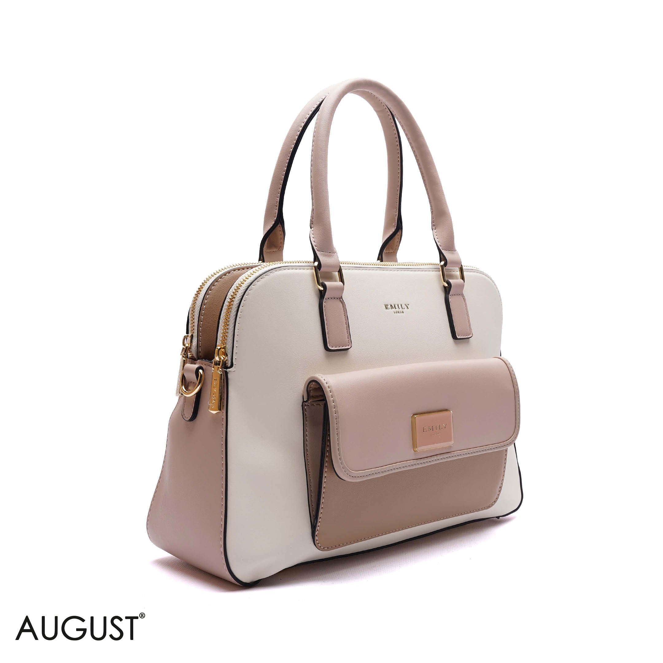 DOME FRONT-POCKET HANDBAG - LARGE