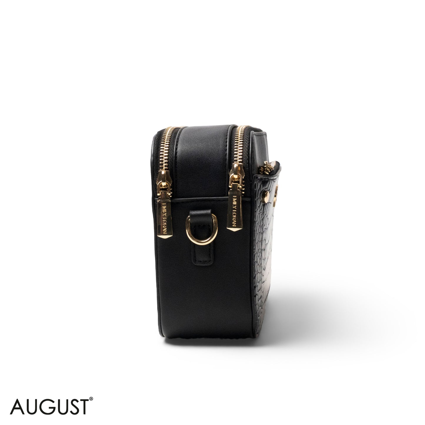 CROC LEATHER CROSSBODY WITH SNAKE DETAIL TOUCH - SMALL