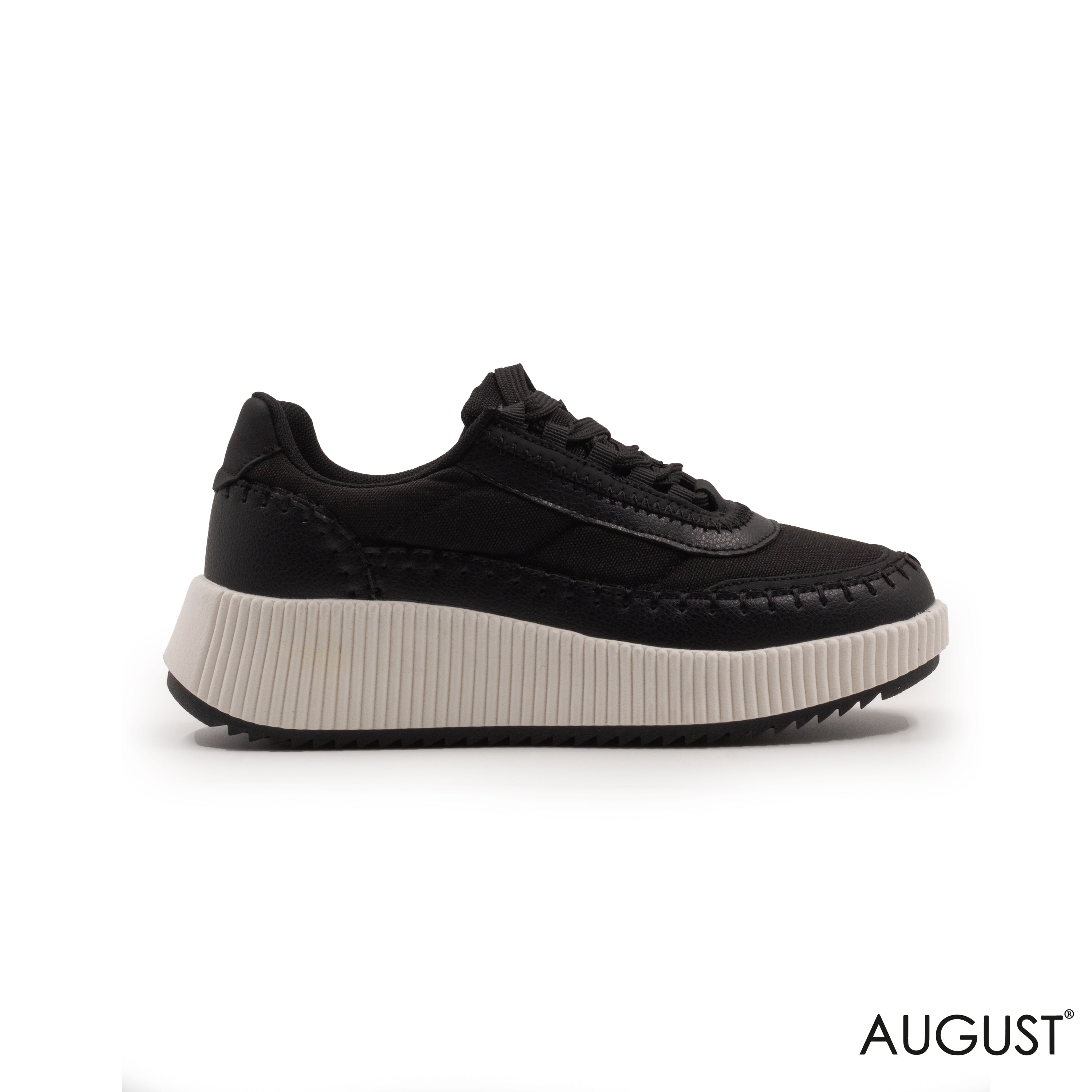 BLACK KINT SNEAKERS WITH CHUNKY SOLE