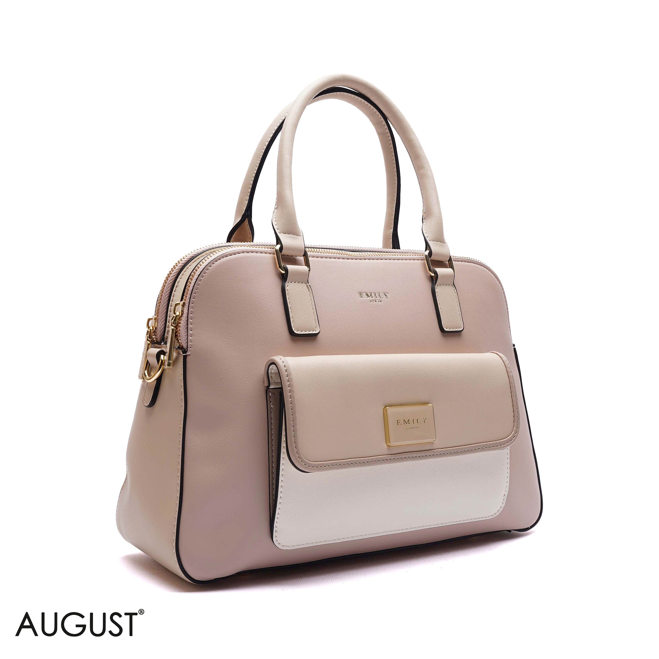 DOME FRONT-POCKET HANDBAG - LARGE
