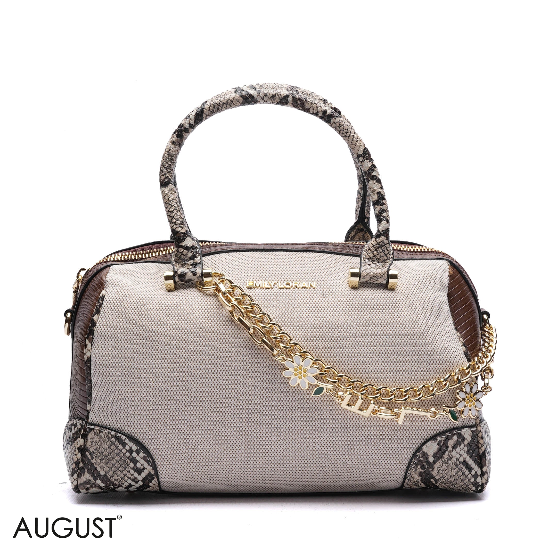 EMILY CHARM CHAIN BARREL BAG