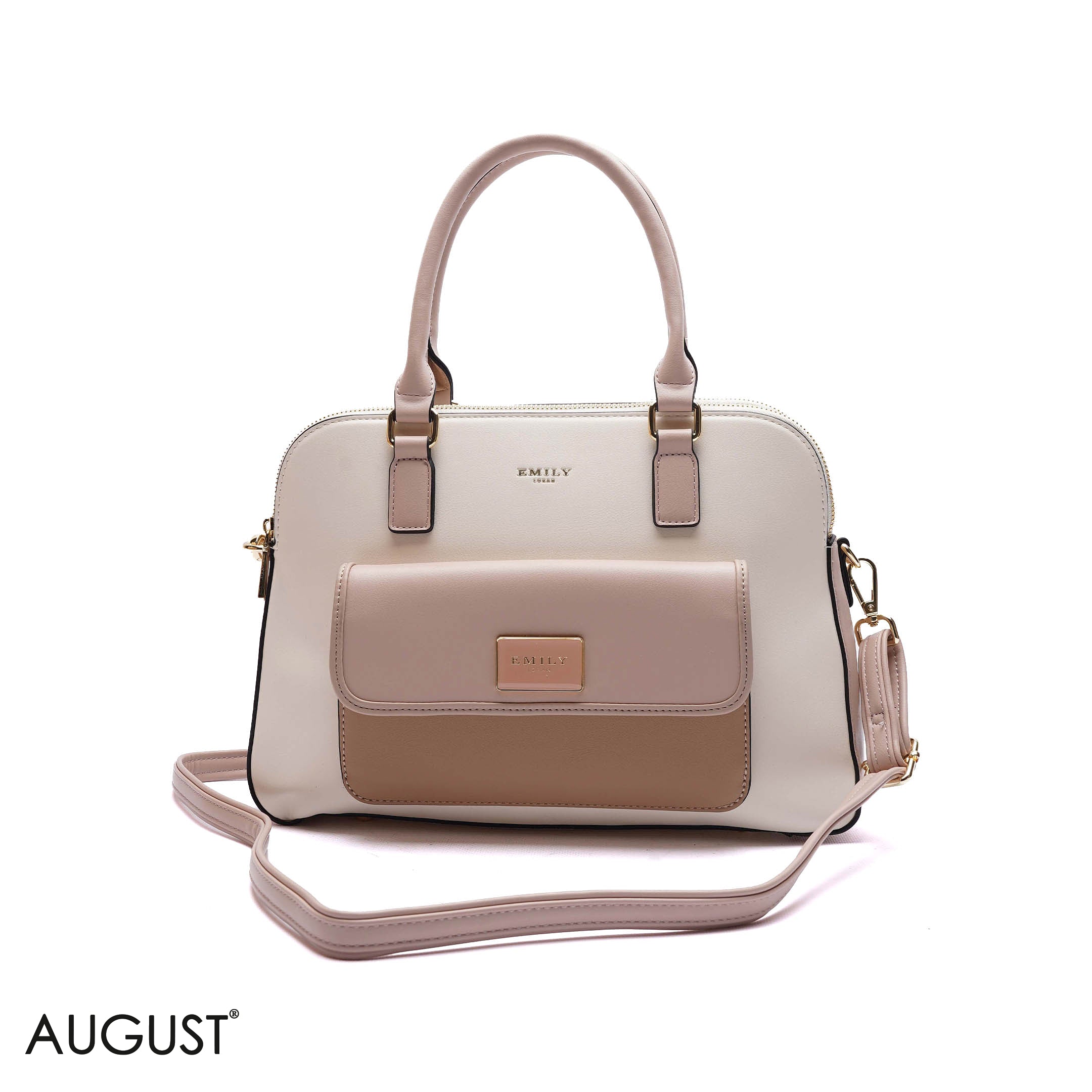 DOME FRONT-POCKET HANDBAG - LARGE