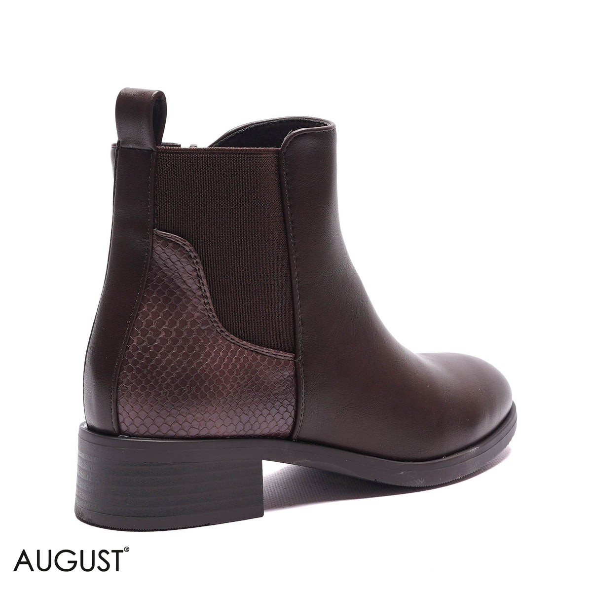 GORE-PANEL BLOCK HEEL BOOTS