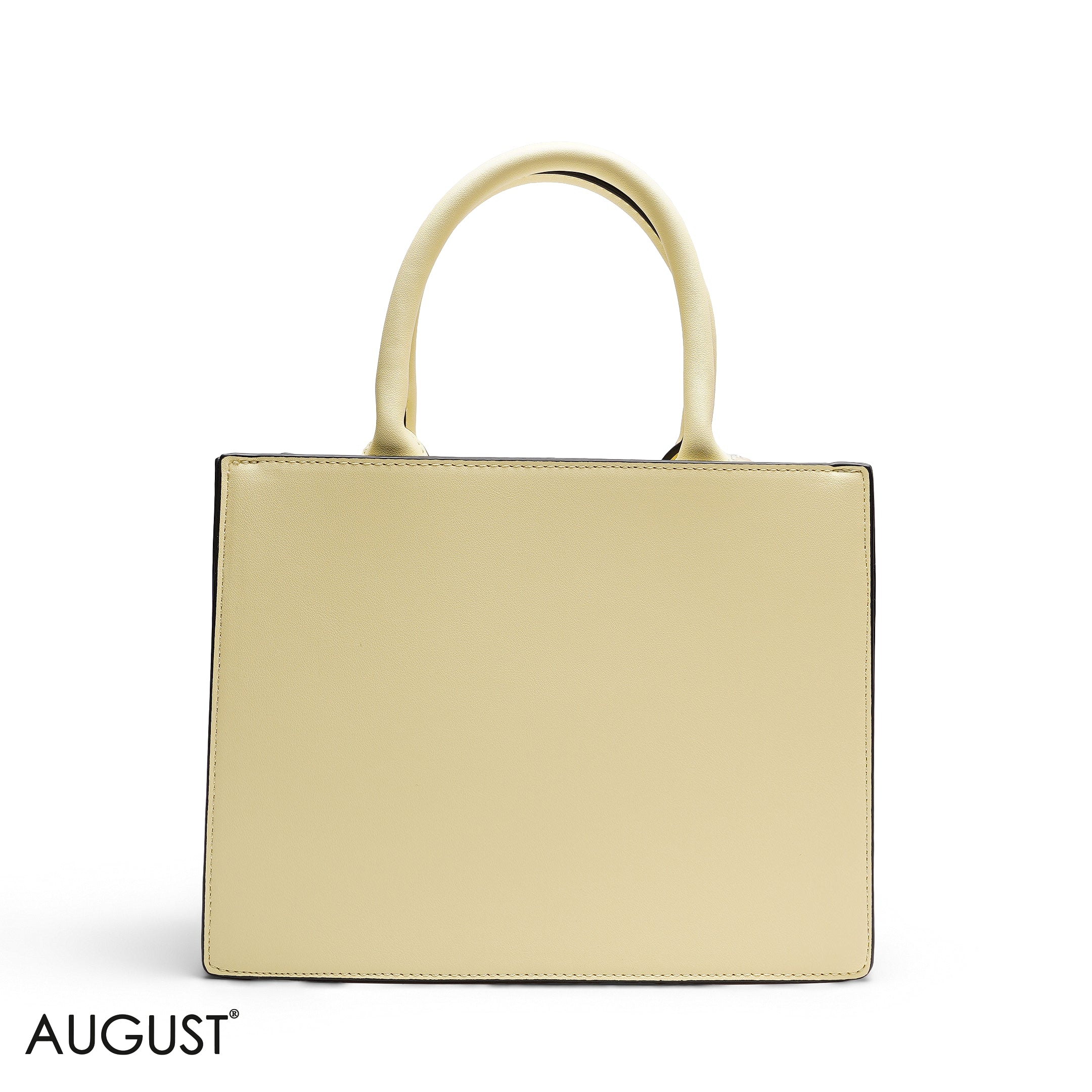 EMBOSSED LOGO SQUARE TOP
HANDLE BAG