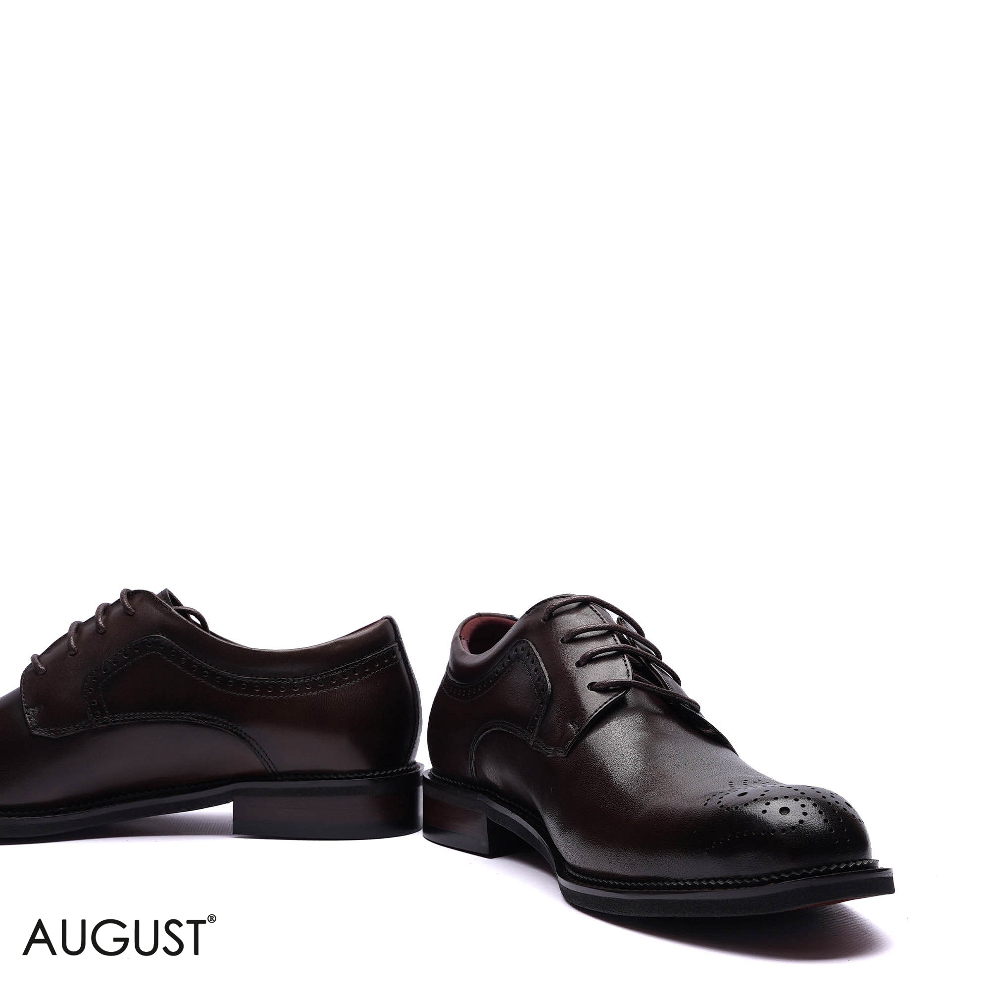 Premium Leather Brogue Derby Shoes