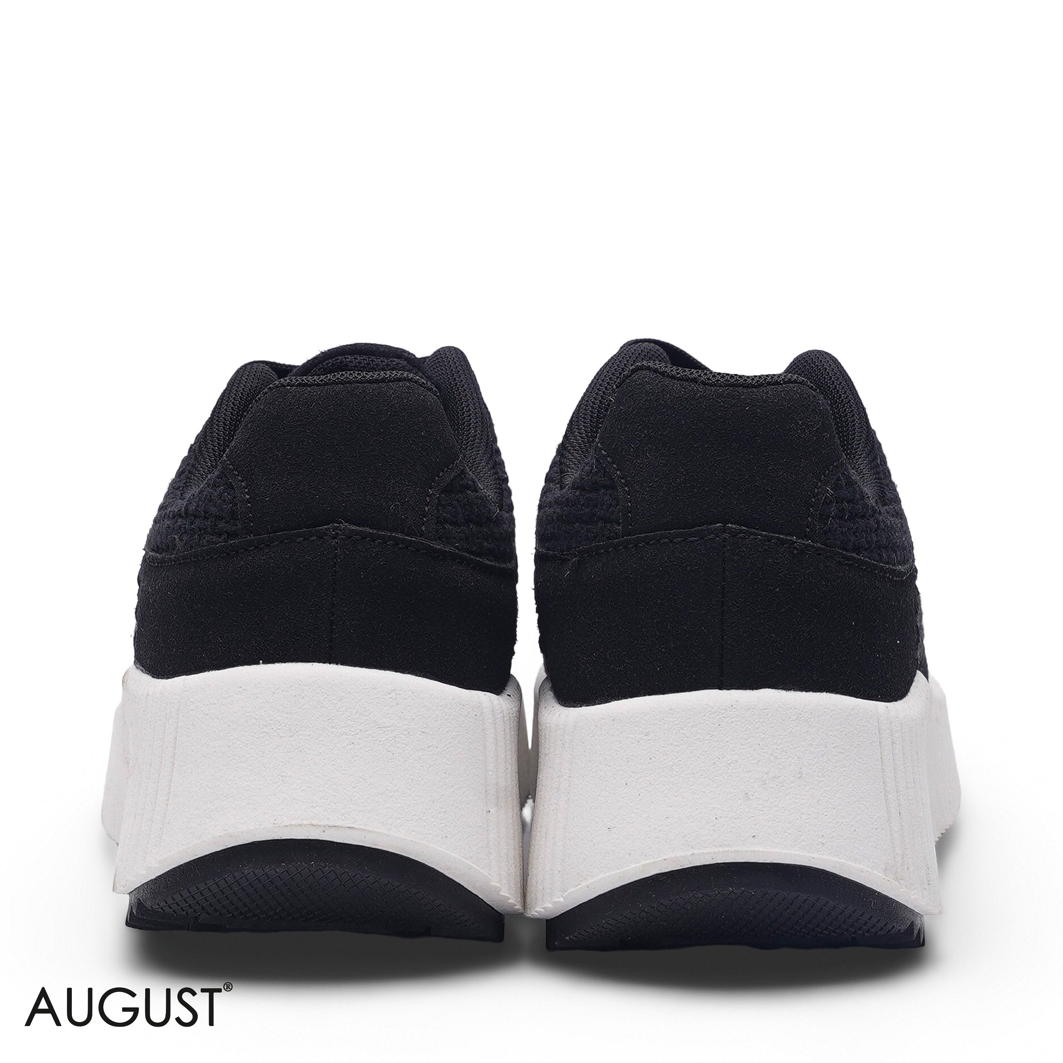 ELEGANT CLASSIC BLACK PLATFORM CHUNKY SNEAKER