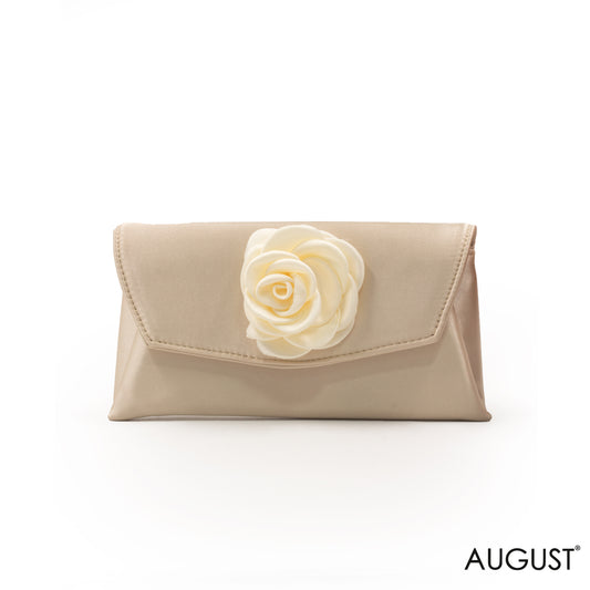 MINI SATIN WALLET WITH DETAIL FLOWER