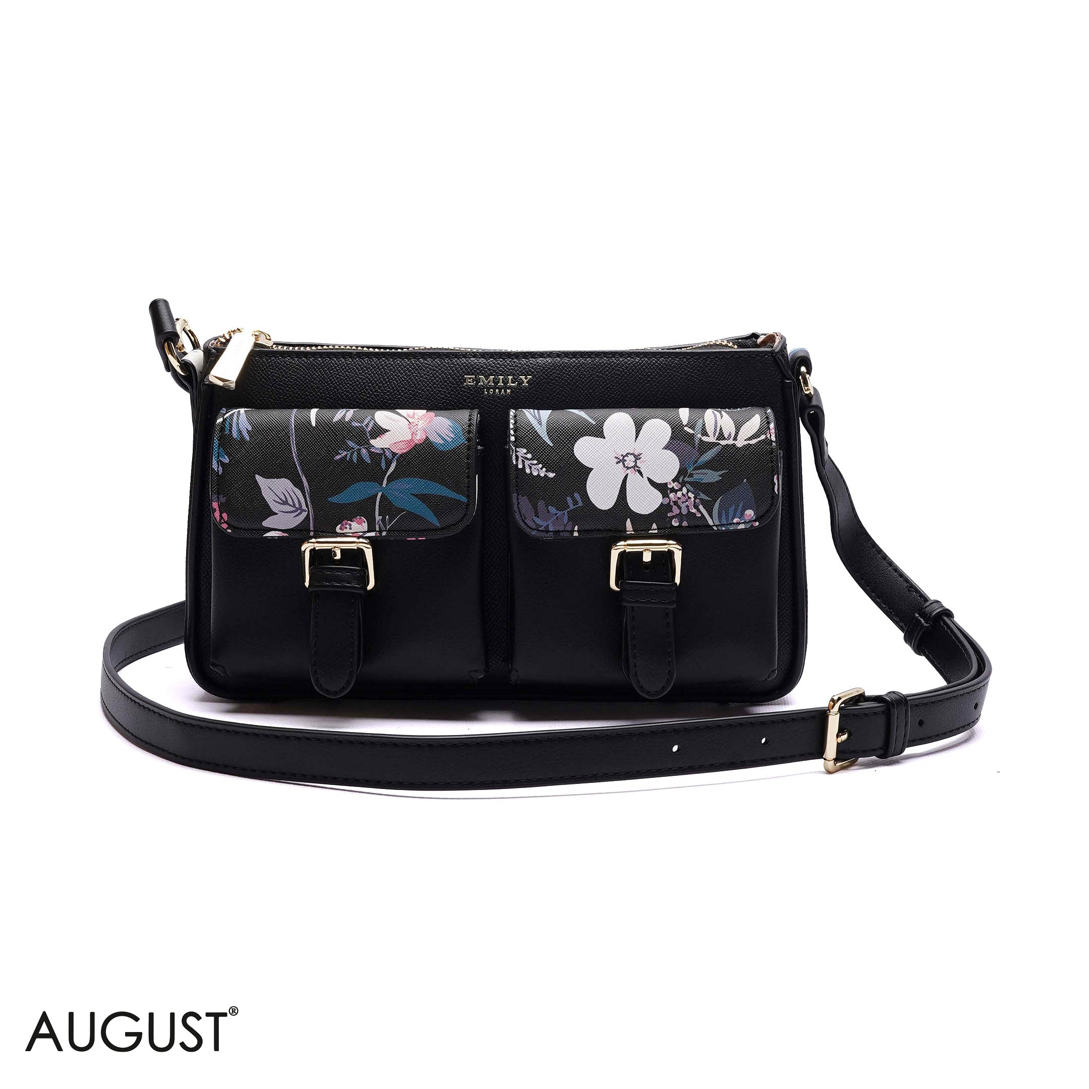 ELEGANT DUAL-POCKET CROSSBODY BAG