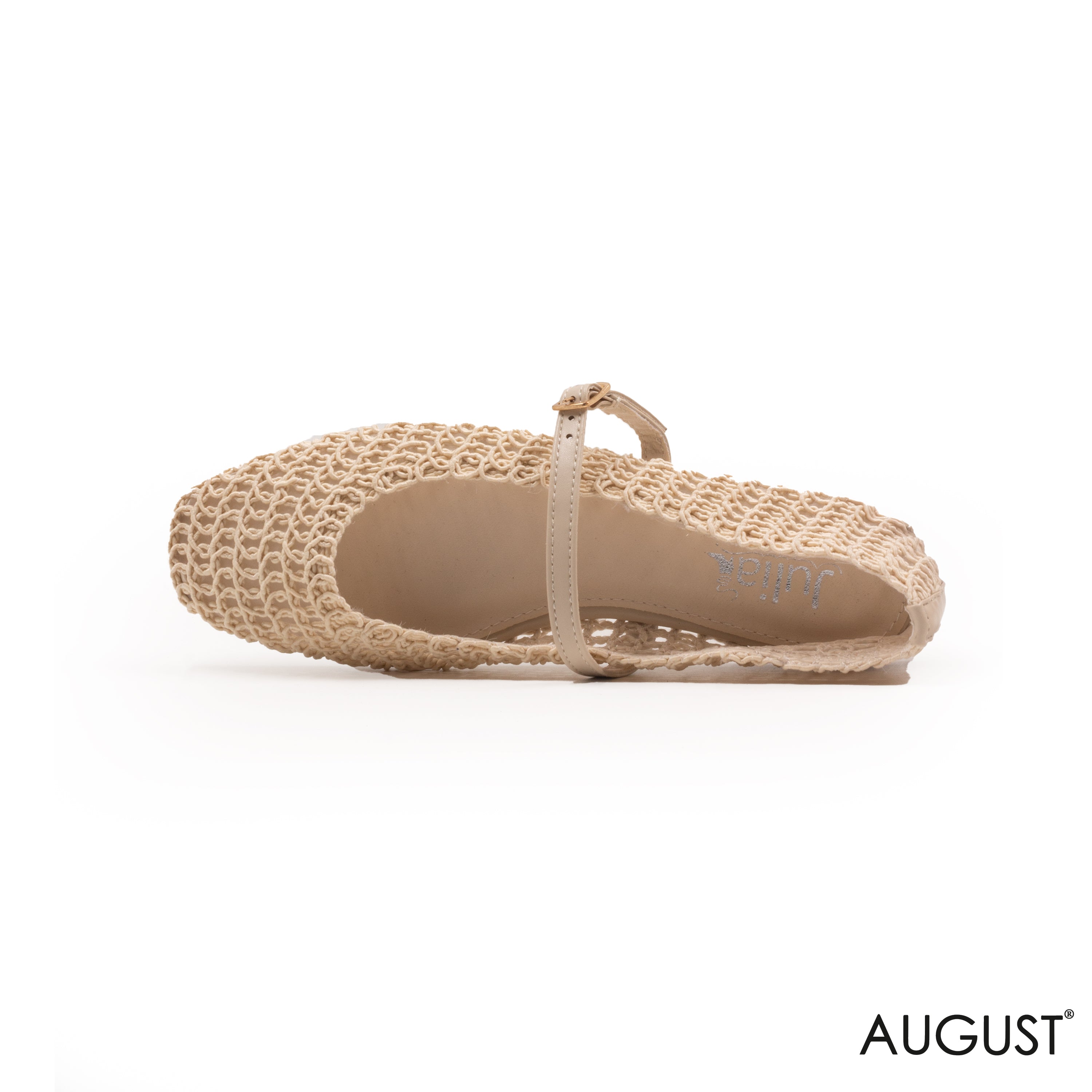 MESH BALLET FLAT WITH BUCKLE