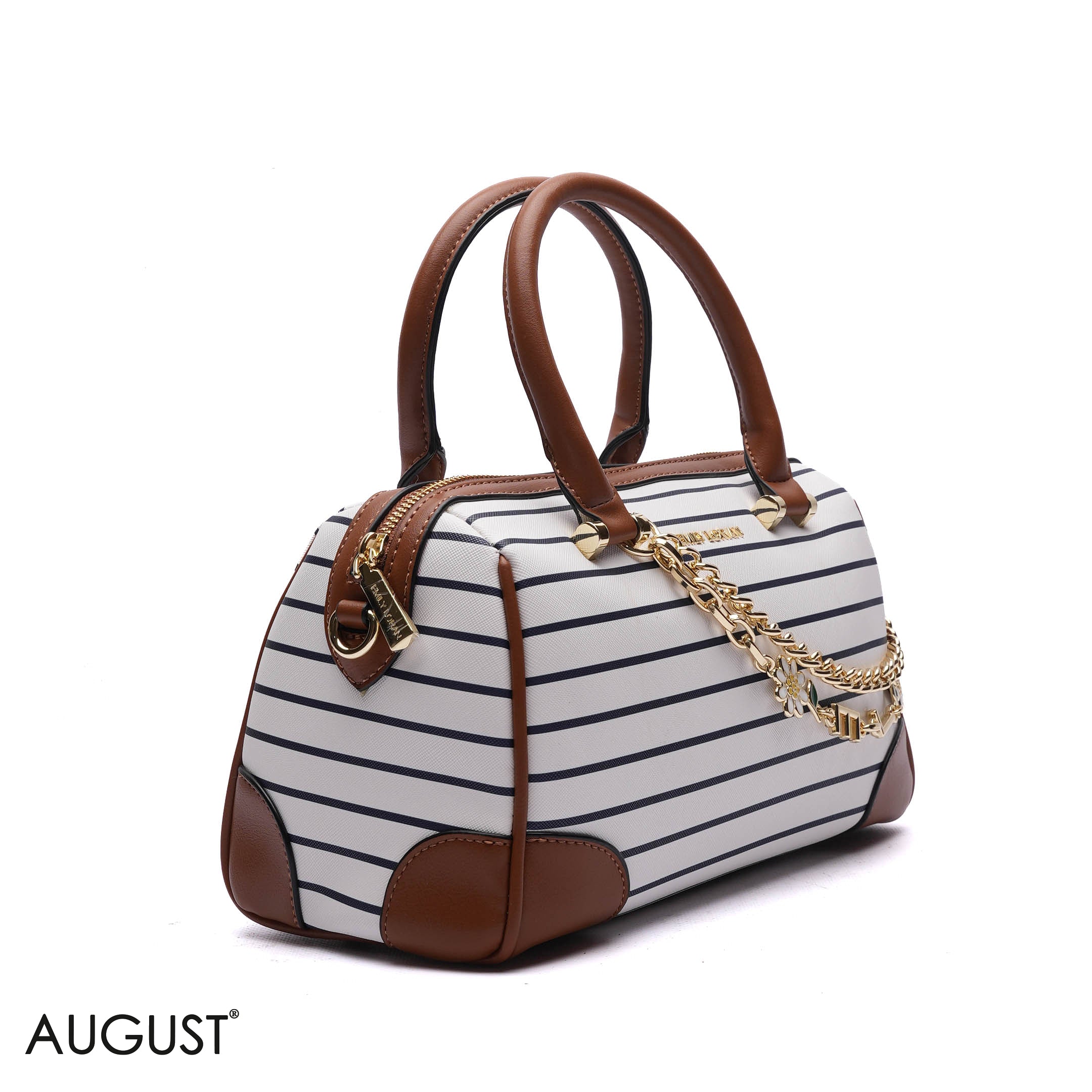 EMILY CHARM CHAIN BARREL BAG