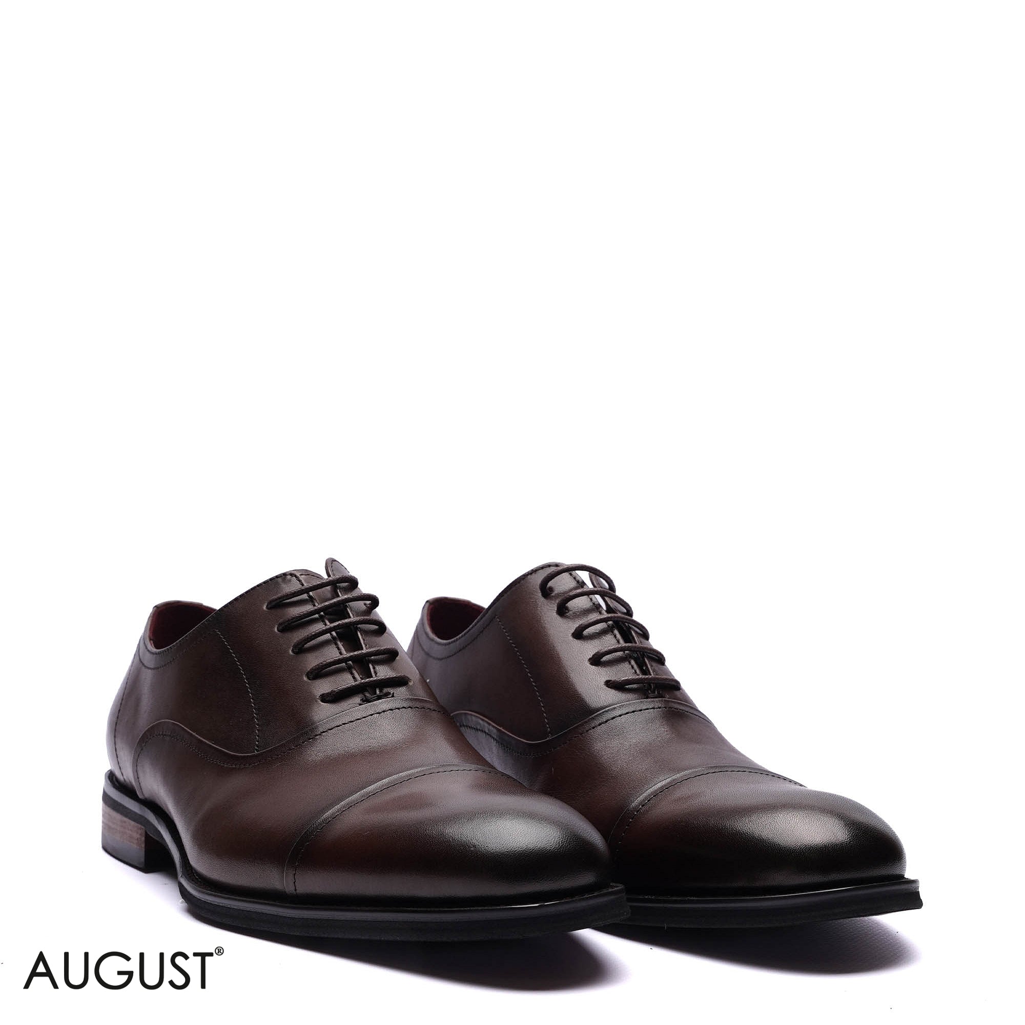 Premium Leather Formal Cap-Toe Oxfords