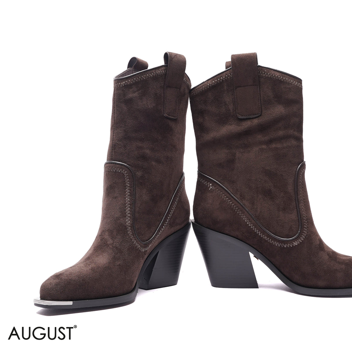 WESTERN SUEDE COWBOY BOOTS