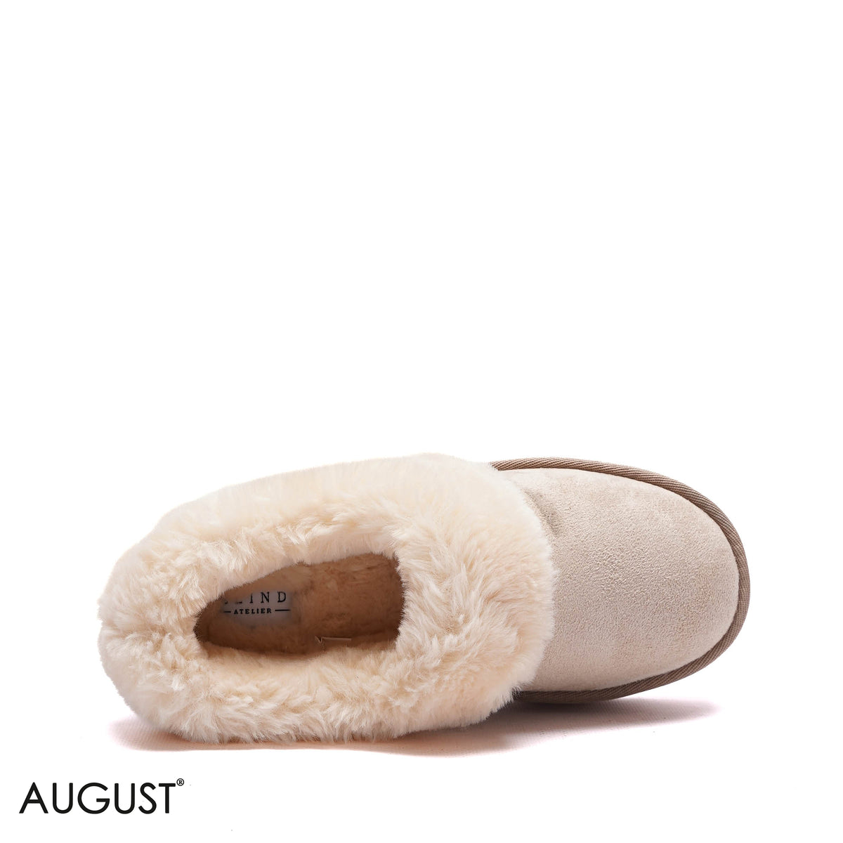 PLATFORM FAUX-FUR SUEDE ANKLE BOOTS