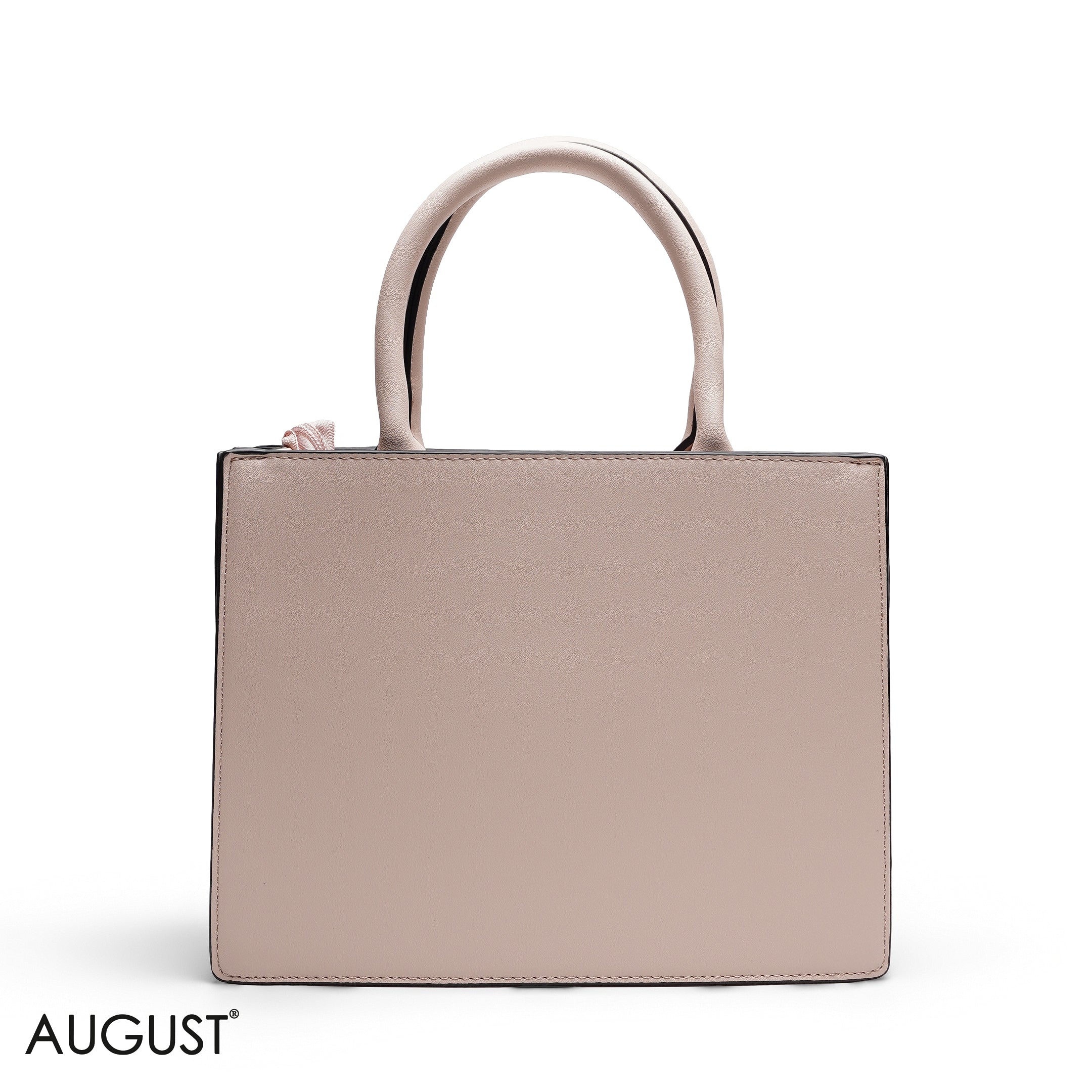 EMBOSSED LOGO SQUARE TOP
HANDLE BAG