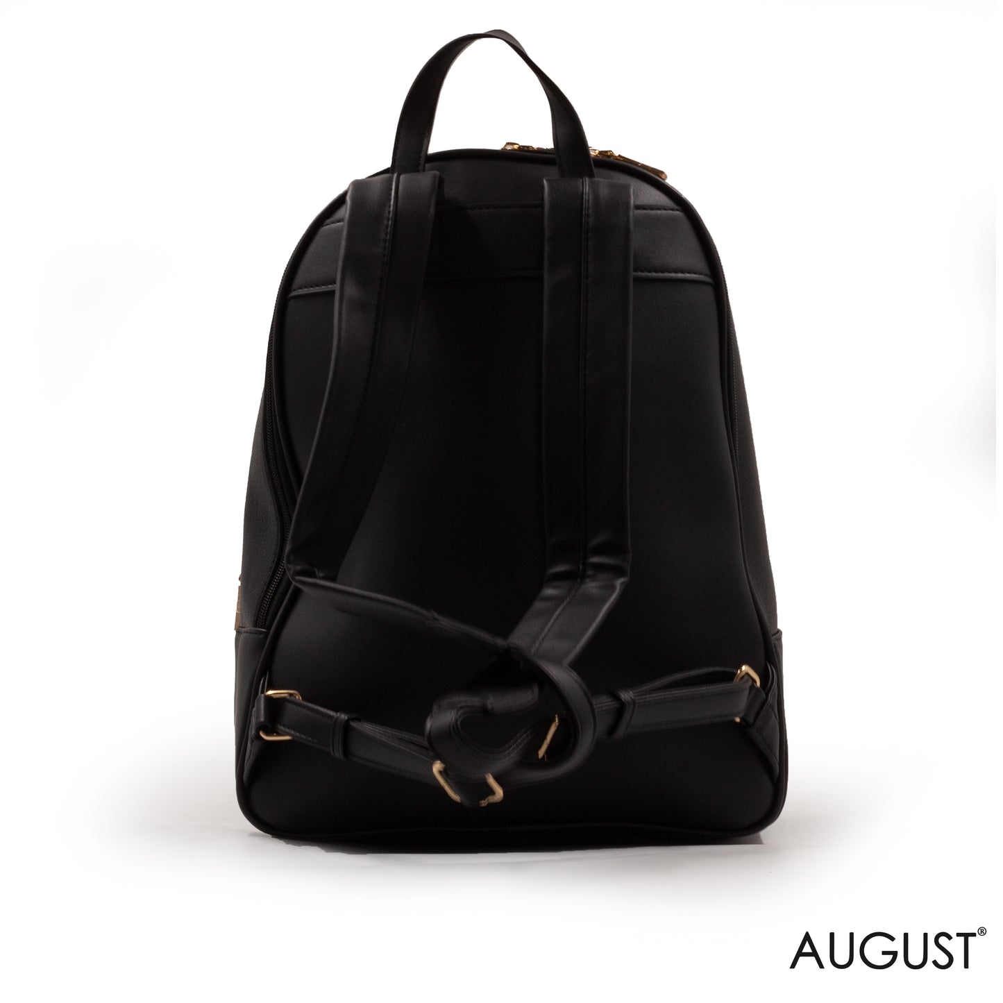 BALCK LEATHER EMILY LORAN BACK BAG - LARG