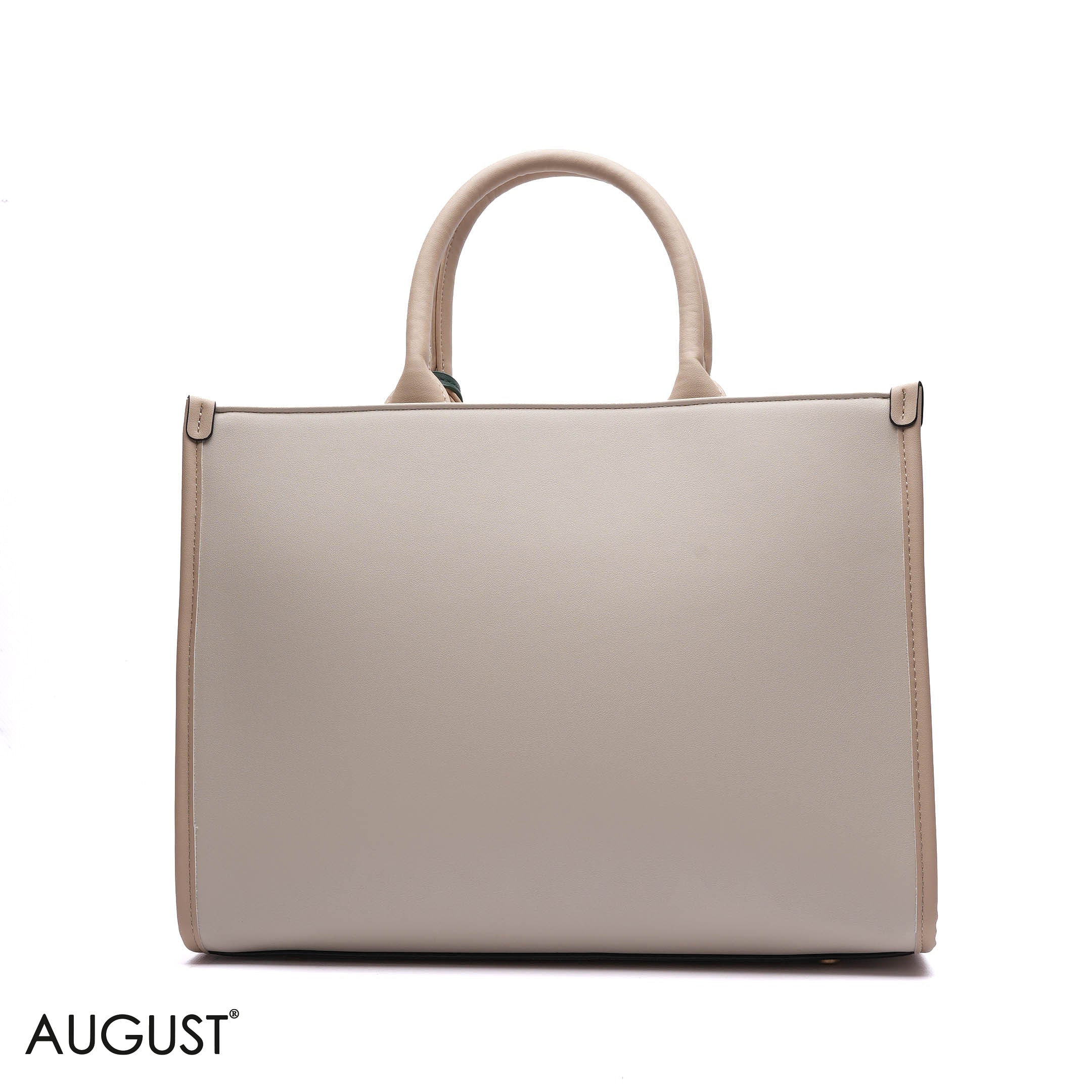 EMBOSSED LOGO TOTE BAG WITH TASSEL CHARM - LARGE