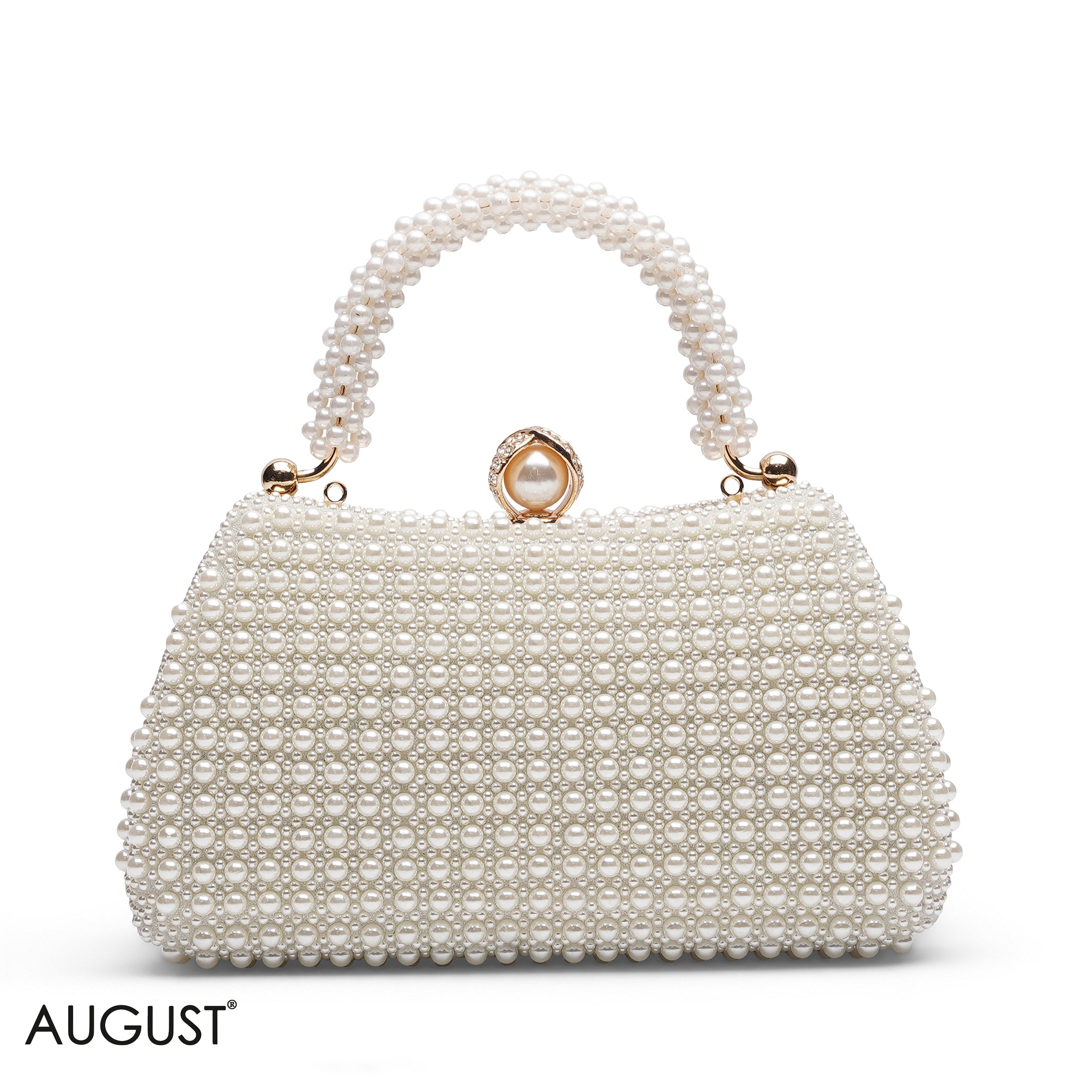 GLITTER TEXTURE ENVELOPE CLUTCH WITH STRAP