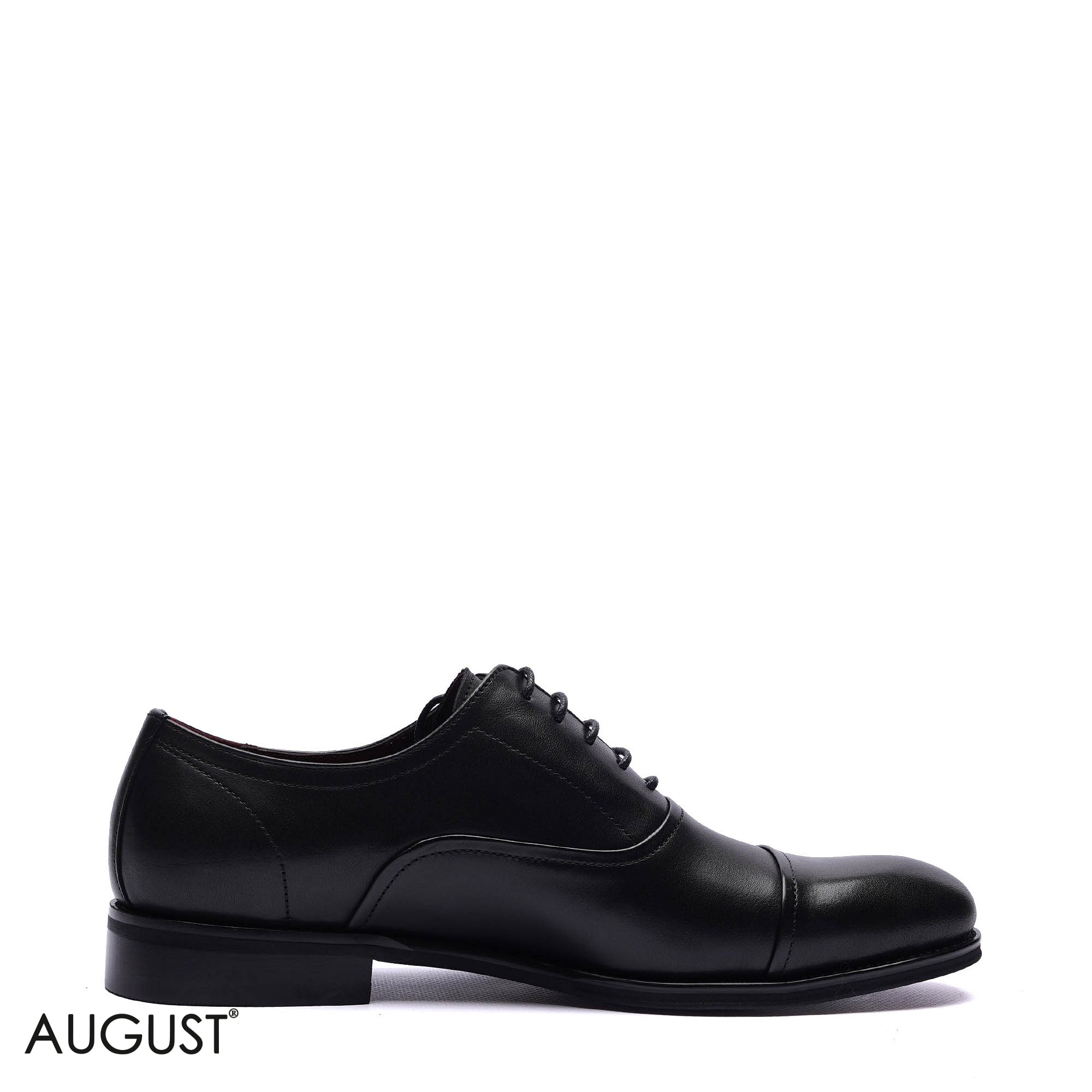 Premium Leather Formal Cap-Toe Oxfords