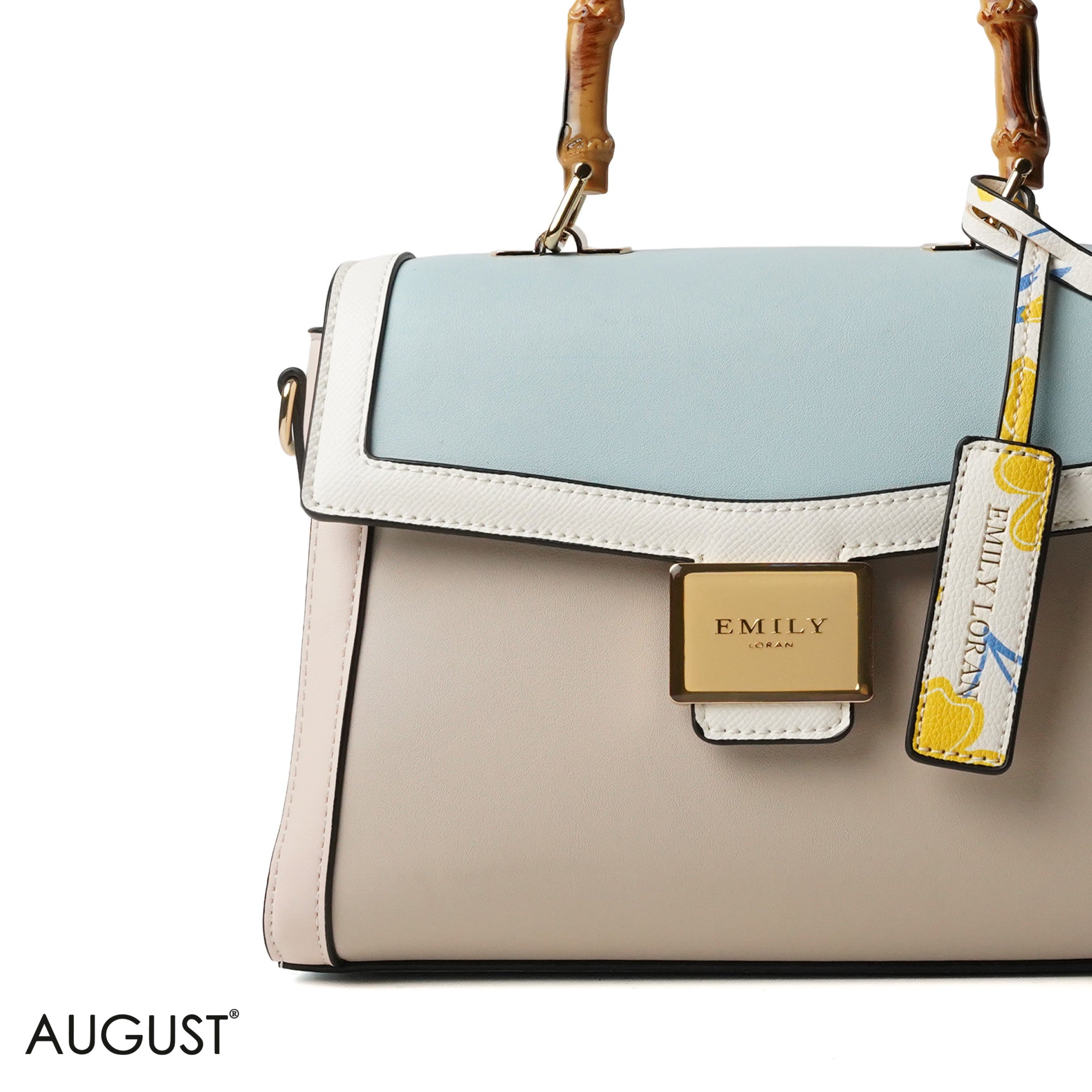 NUDE WITH BOMBOO HANDLE SOFT LEATHER - MED
