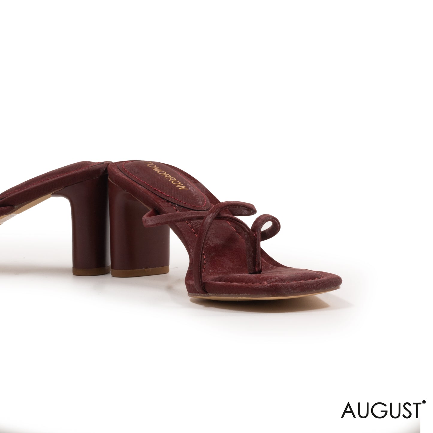 SUEDE LEATHER BLOCK-HEELED SABO