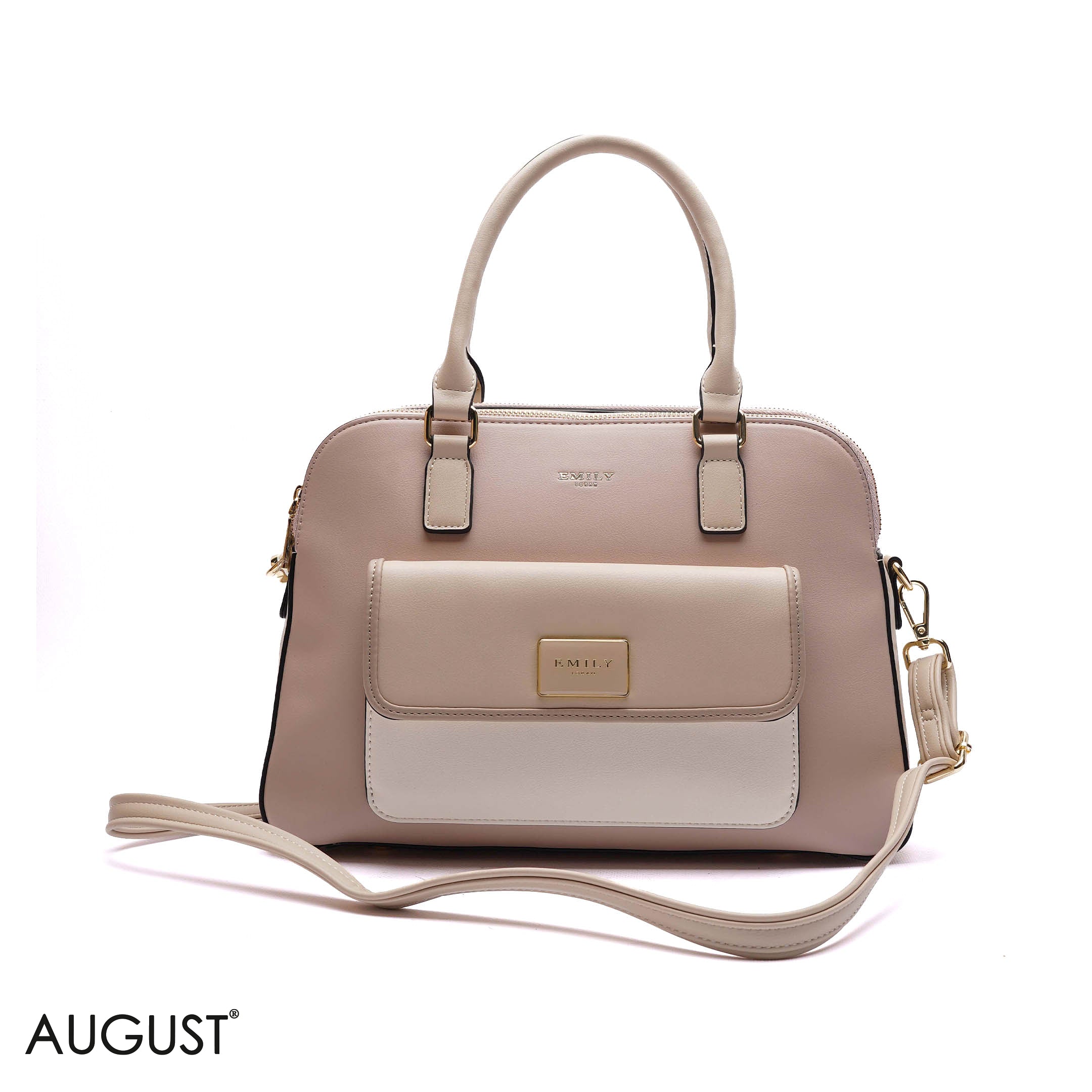 DOME FRONT-POCKET HANDBAG - LARGE