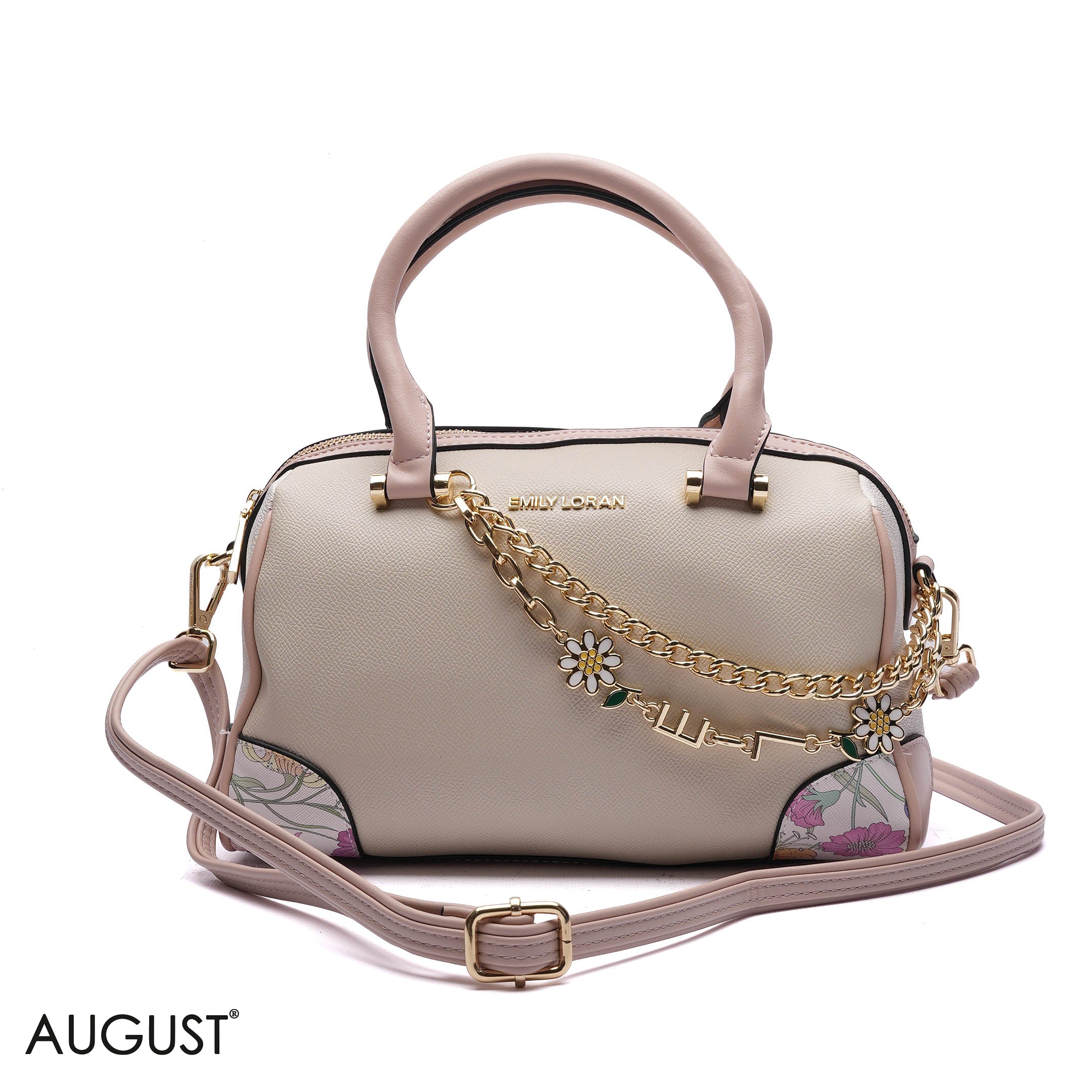EMILY CHARM CHAIN BARREL BAG