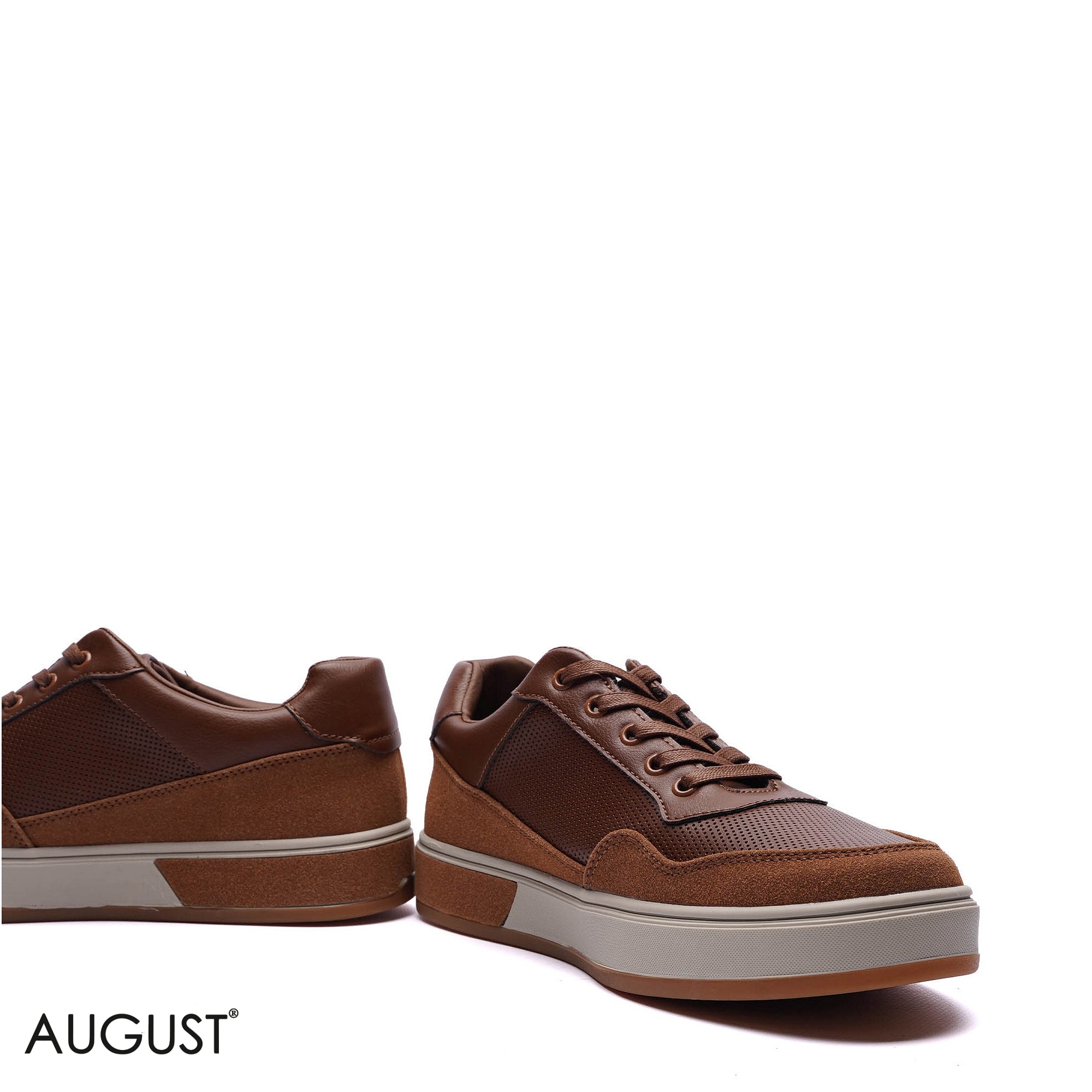 Premium Leather & Suede Mixed Sneakers