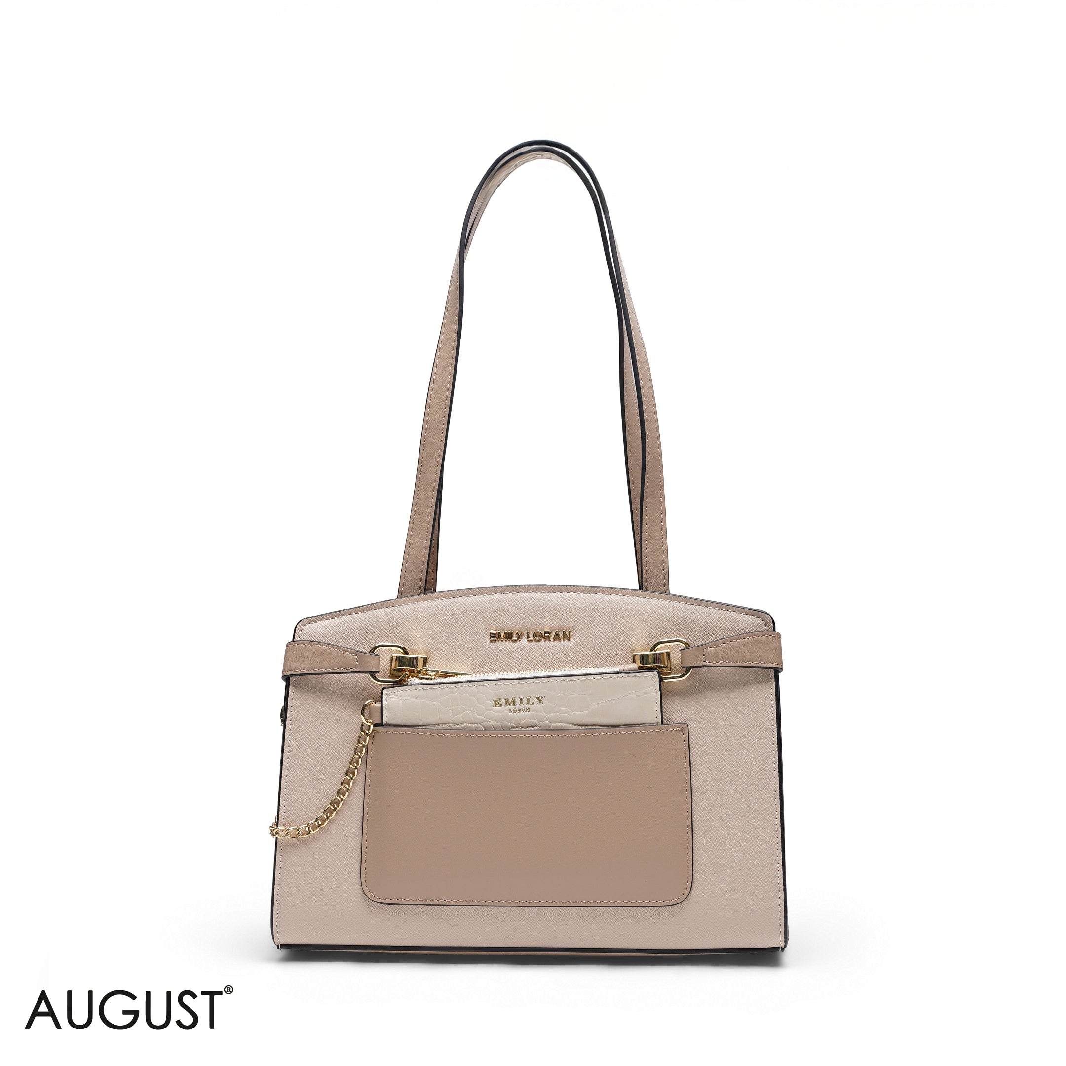 SPECIAL DESIGN EMILY LORAN BEIGE FAUX LEATHER BAG
