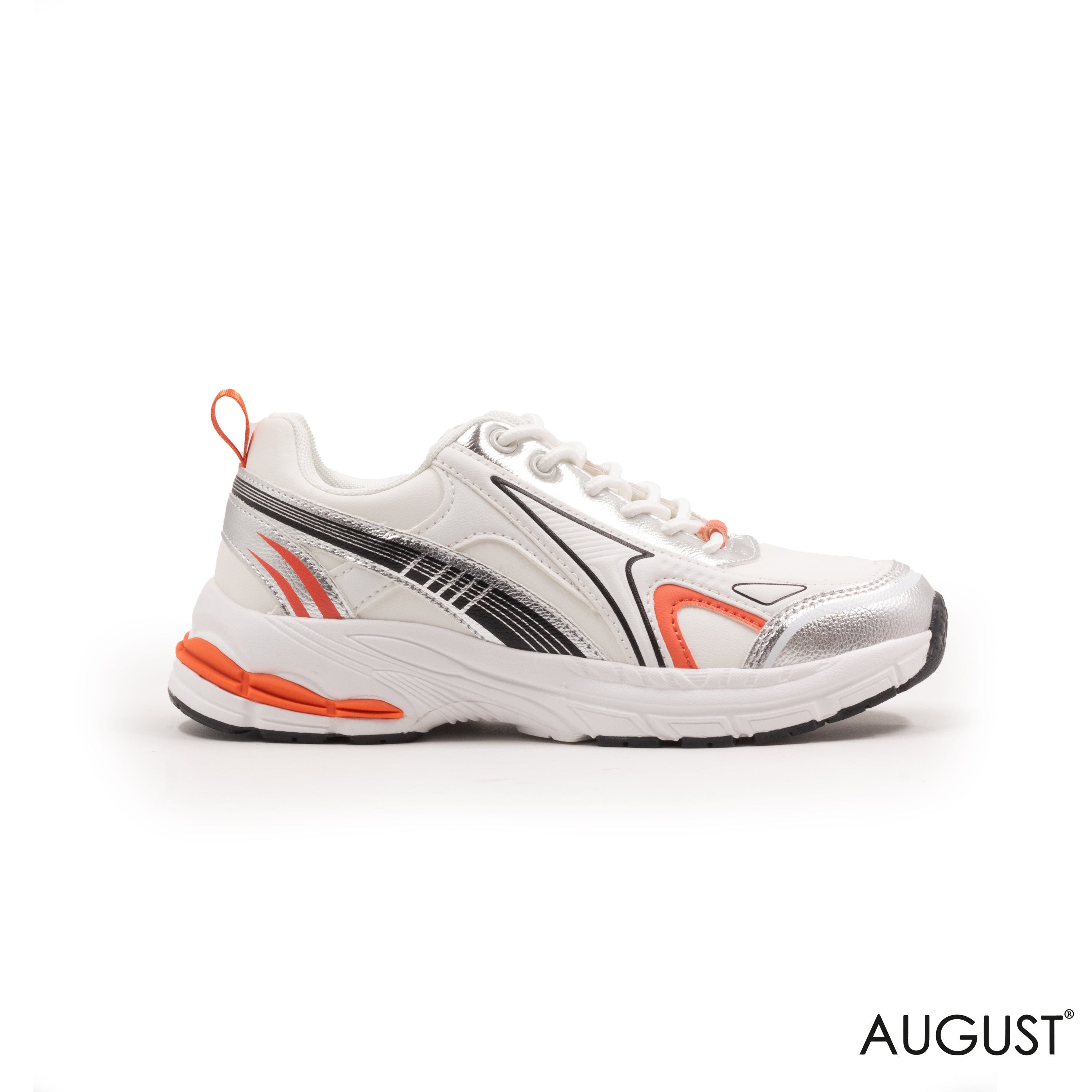 MIXED- COLOR LEATHER SNEAKERS WITH RUBBER SOLE