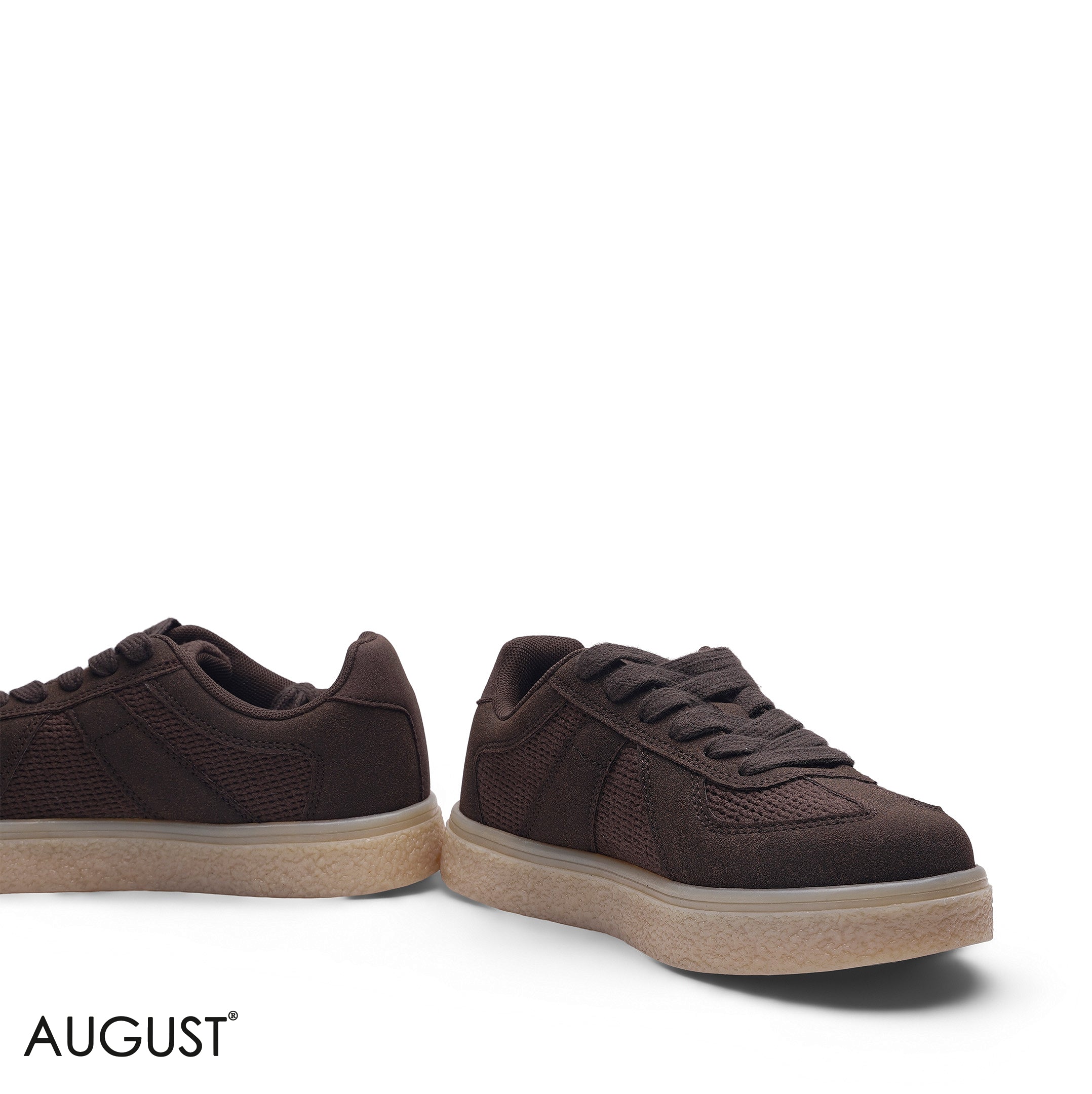 ELEGANT DEEP BROWN SUEDE CLASSIC SNEAKER