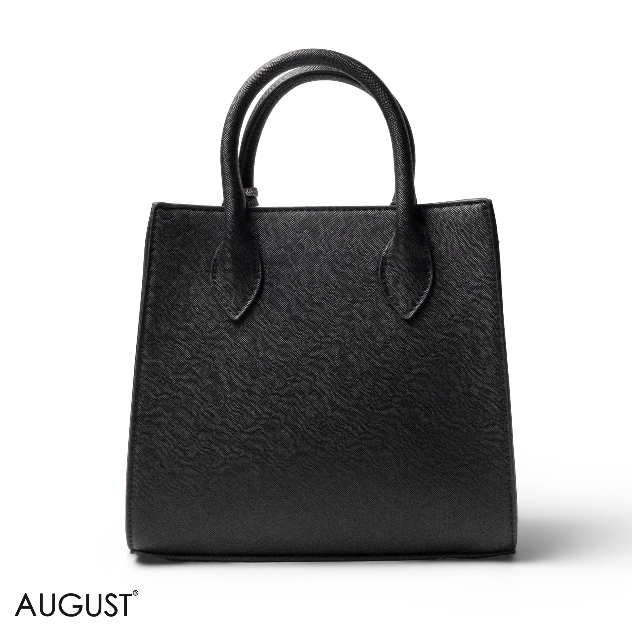 EMILY LOGO EMBOSSED LEATHER HANDBAG WITH MINI WALLET- SMALL