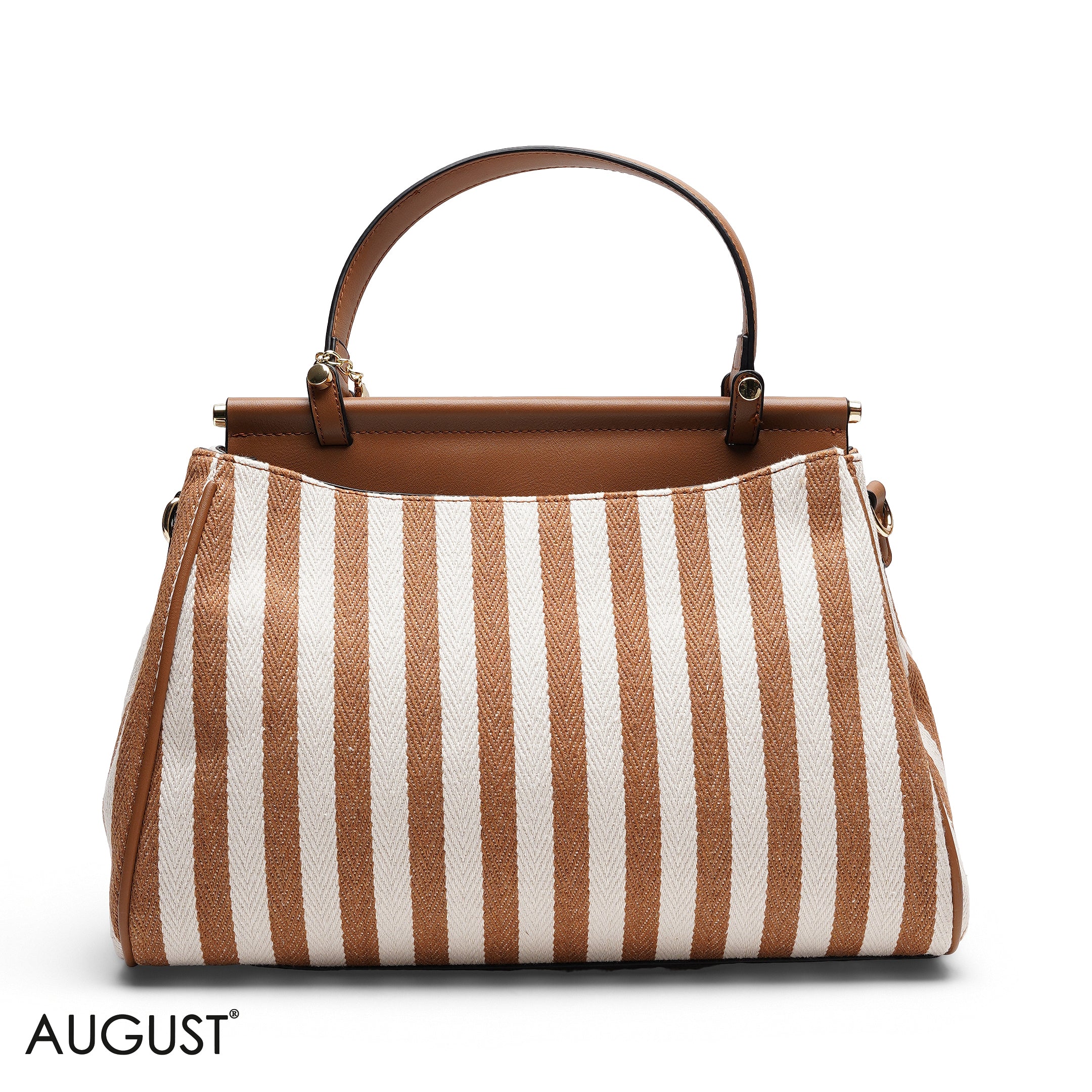 EMILY LORAN STRIPED CANVAS BAG