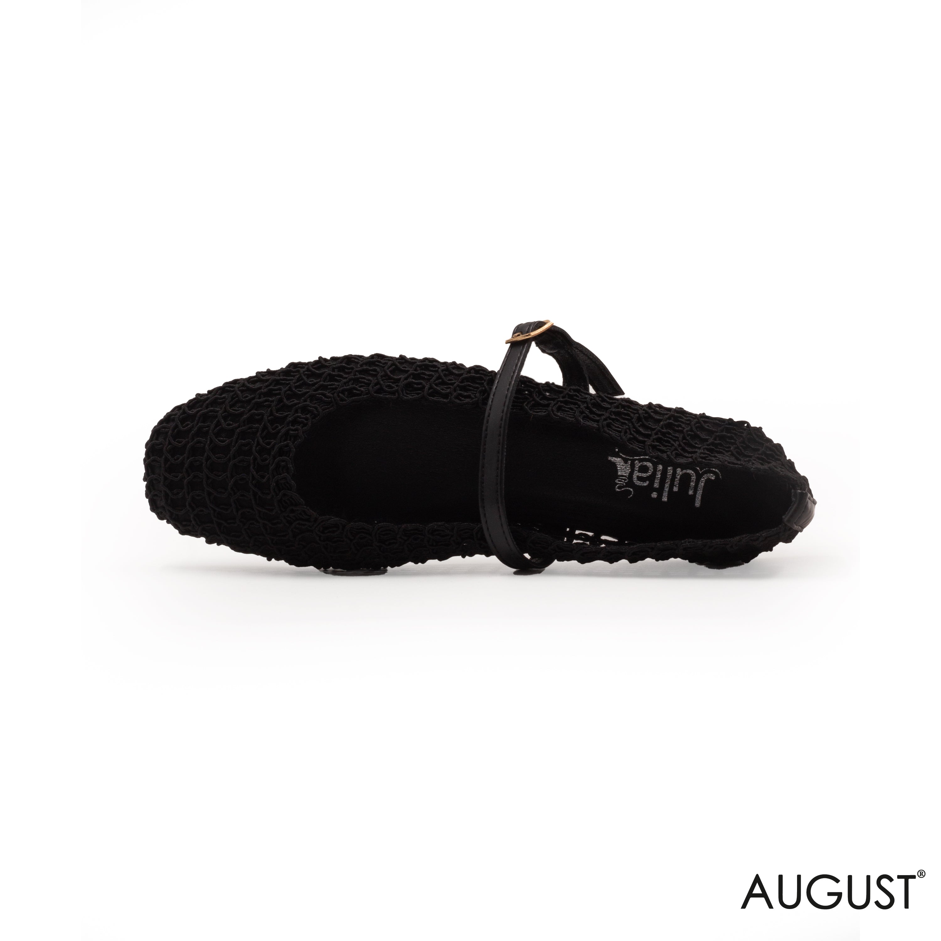 MESH BALLET FLAT WITH BUCKLE