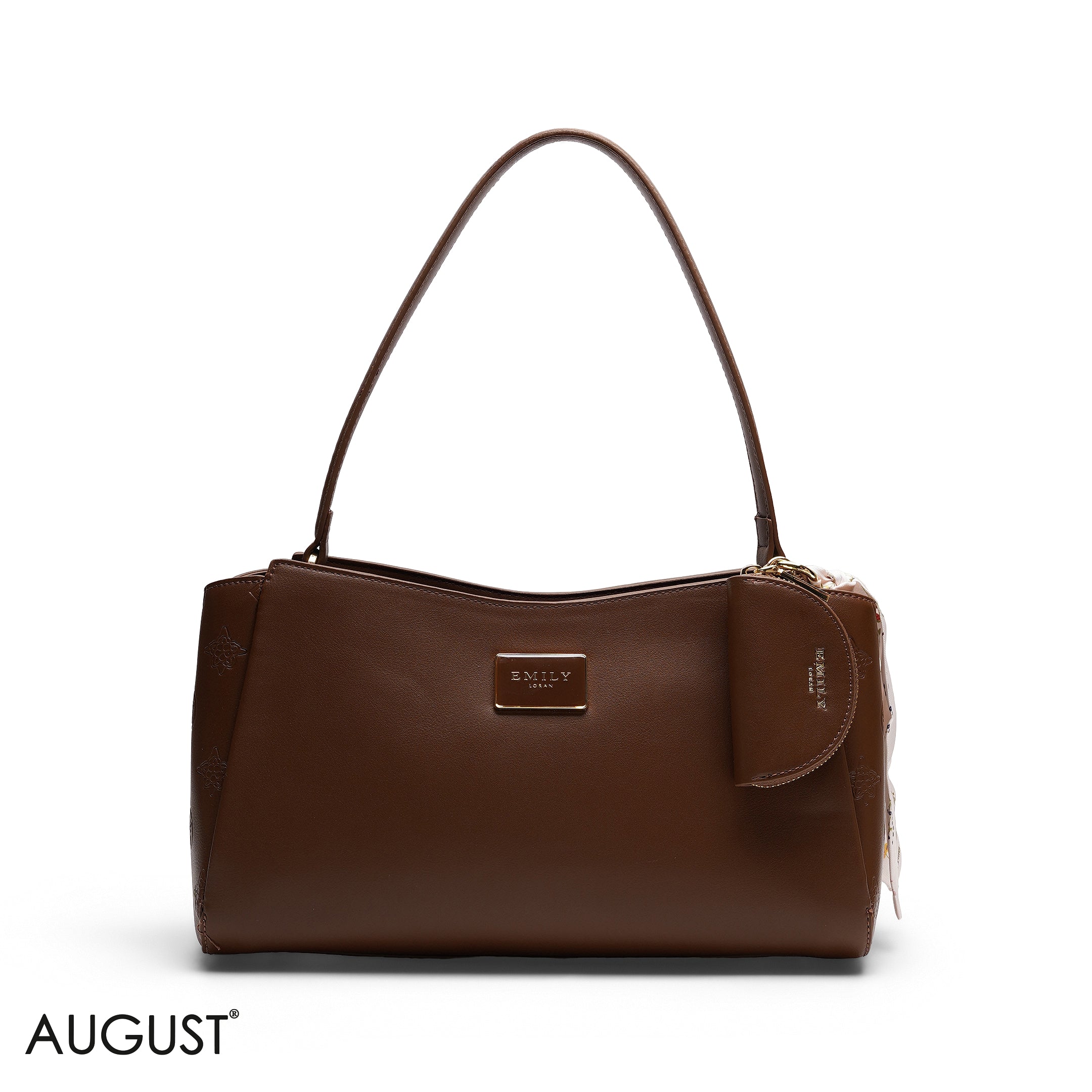 SHOULDER BAG WITH SCARF AND COIN PURSE