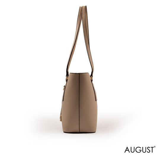 LEATHER BEIGE SHOULDER BAG