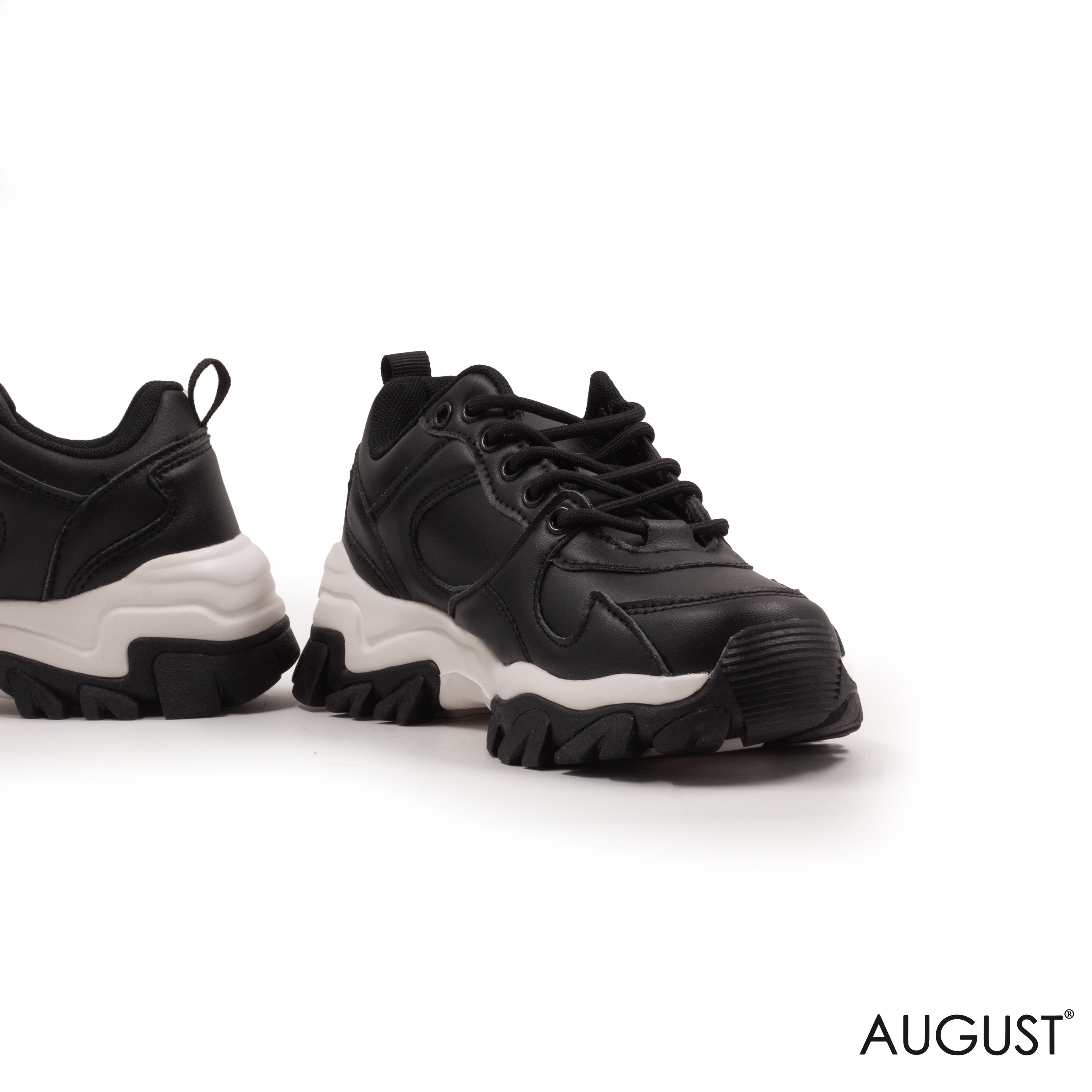 CHUNKY LEATHER SNEAKERS WITH SPECIAL DESIGN