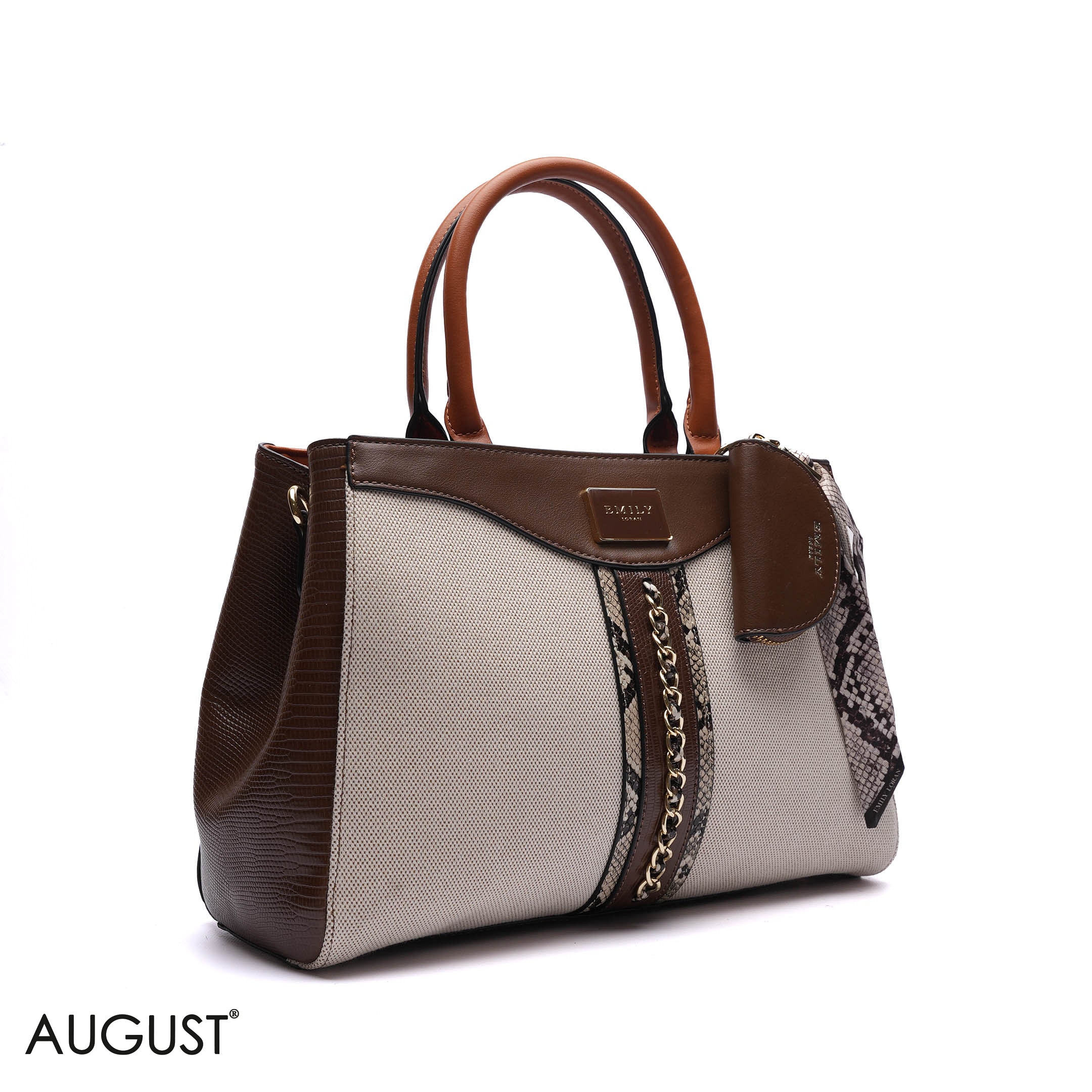 CHAIN-DETAIL HANDBAG WITH COIN PURSE