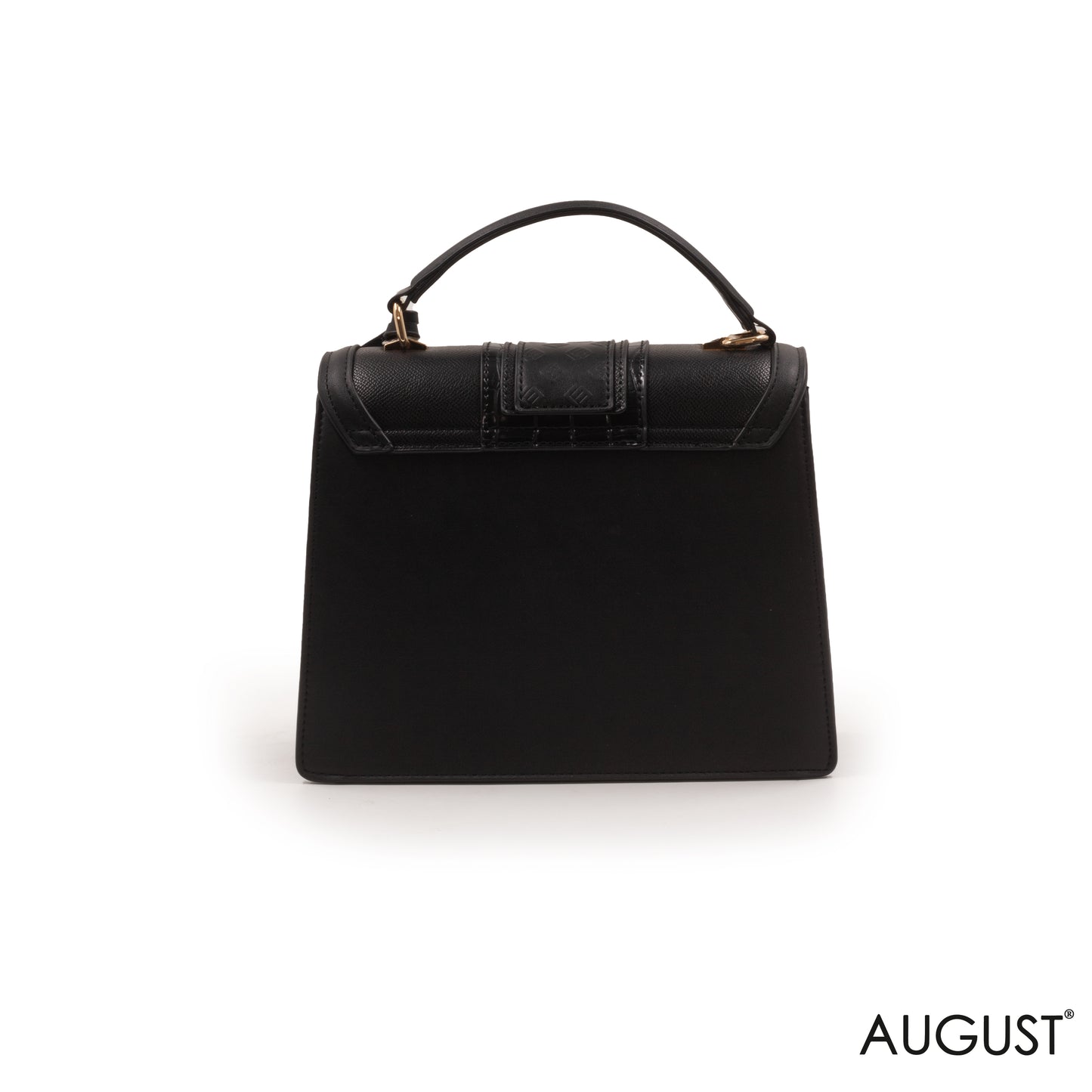 MODREN BLACK LEATHER EMILY LORAN HANDBAG-MED