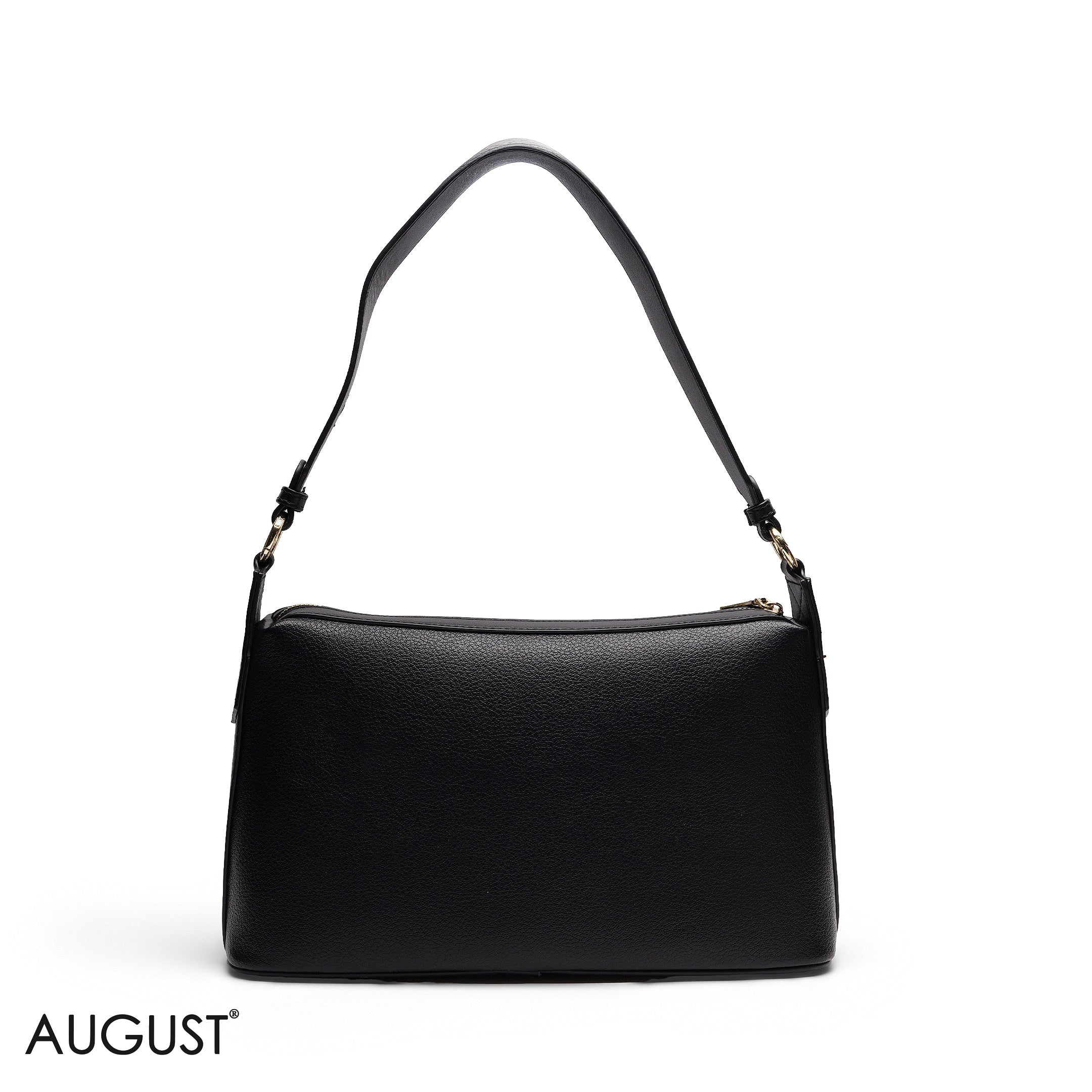 GRAINED RECTANGULAR SHOULDER BAG