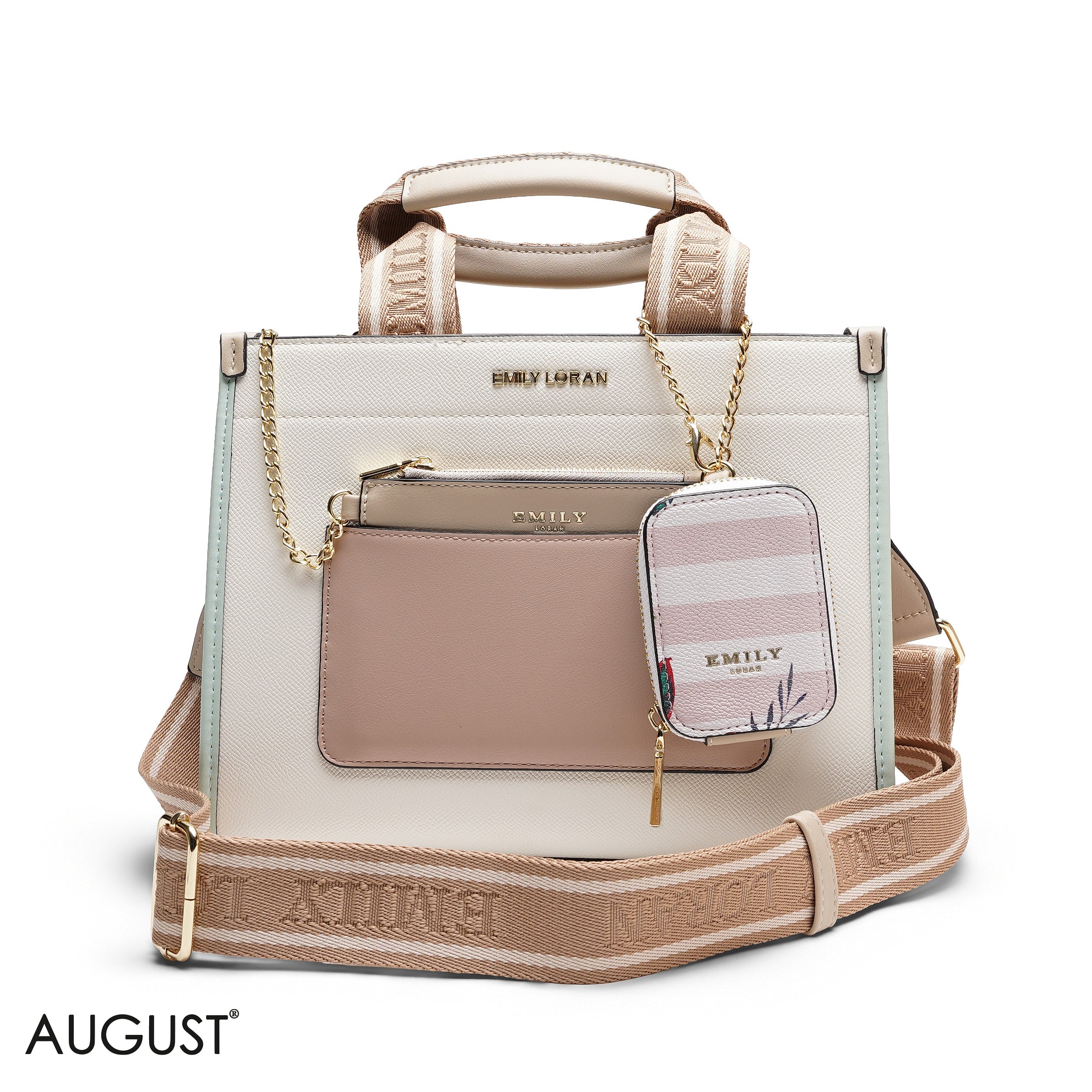 STRUCTURED MULTI-POUCH TOTE BAG SET