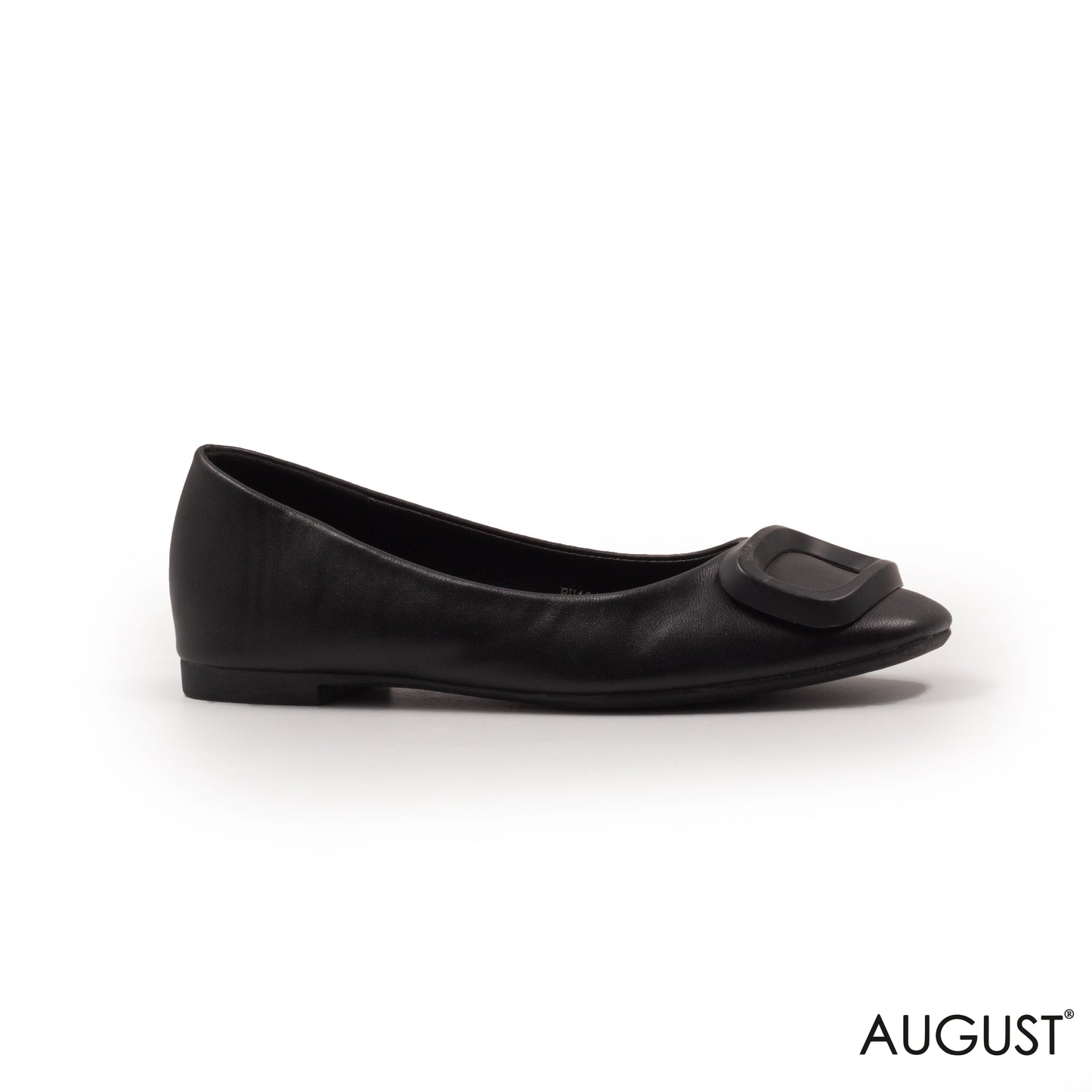 LEATHER  BALLET FLATS WITH BUCKLE