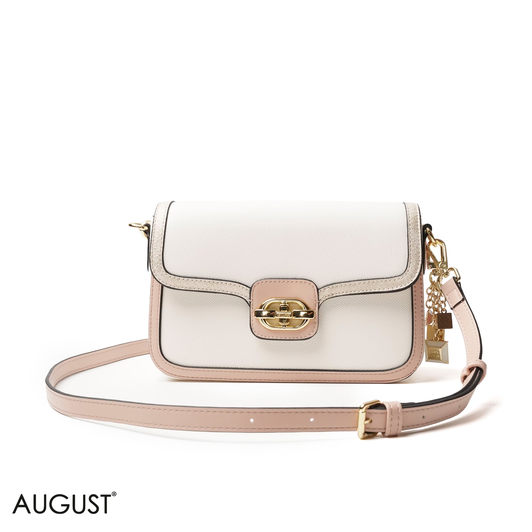 LIGHT COLORS SMOOTH LEATHER CROSS BODY WITH FLAP - SMALL