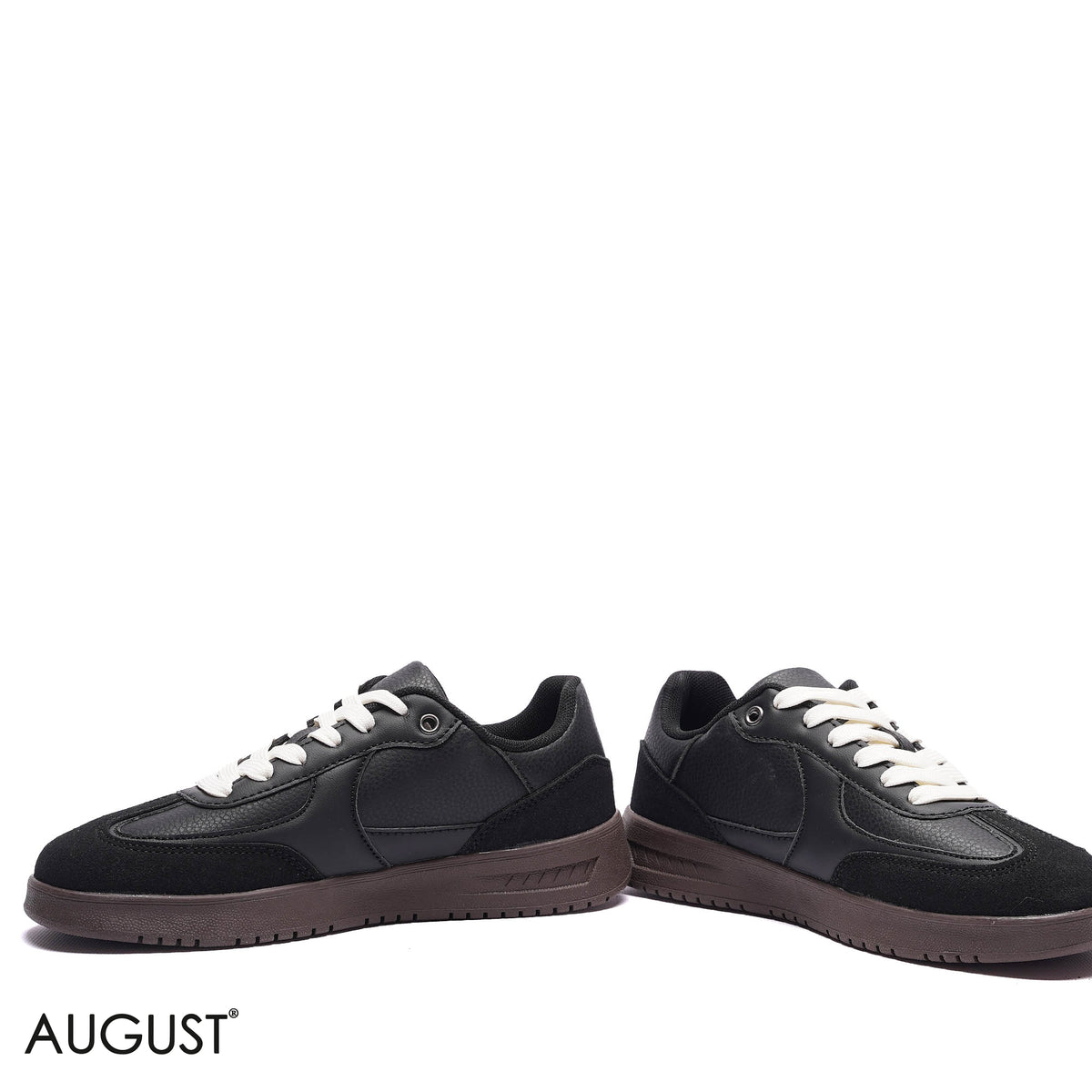 MONOCHROME PANELS LOW-TOP SNEAKERS