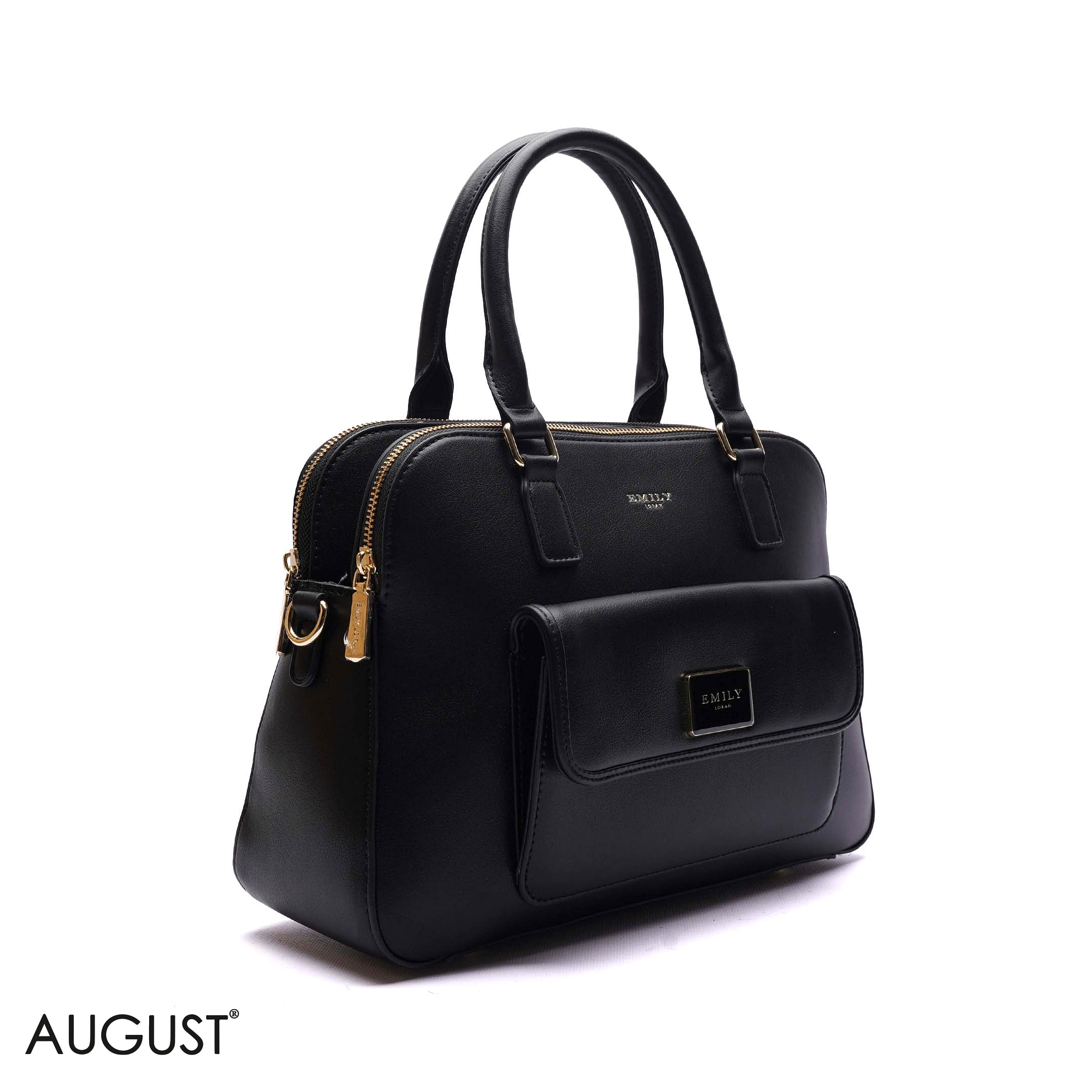 DOME FRONT-POCKET HANDBAG - LARGE